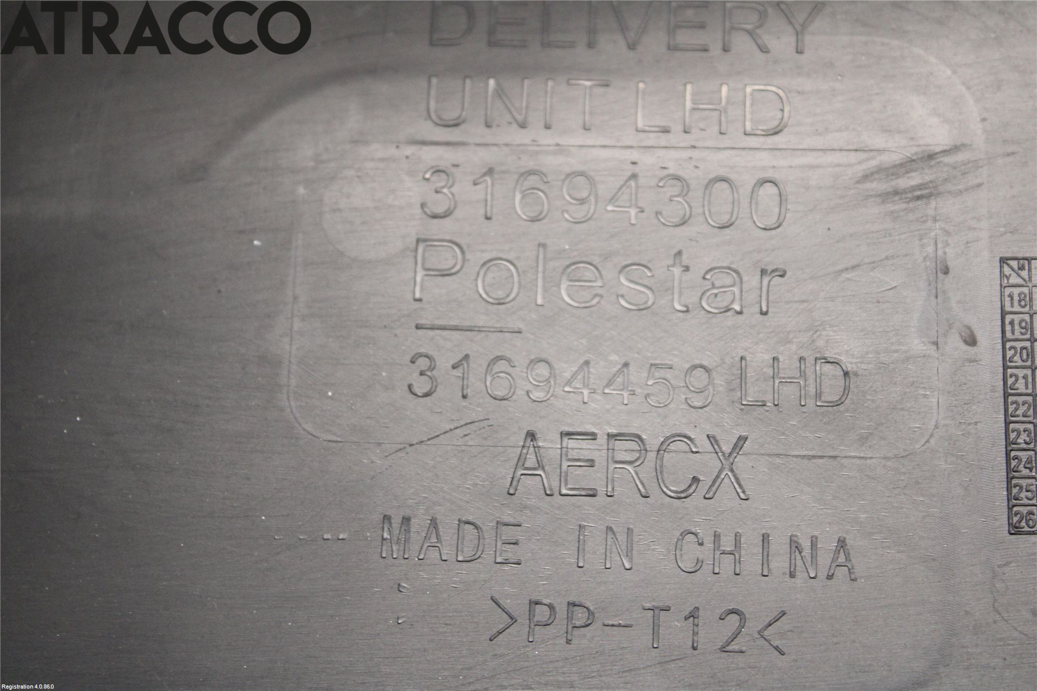 Polestar 2 20- Visker Deksel-Grill-Under Frr