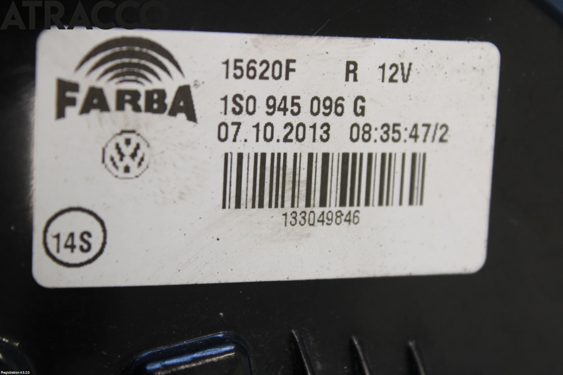 Volkswagen VW UP! / E-UP! Baklykt Høyre