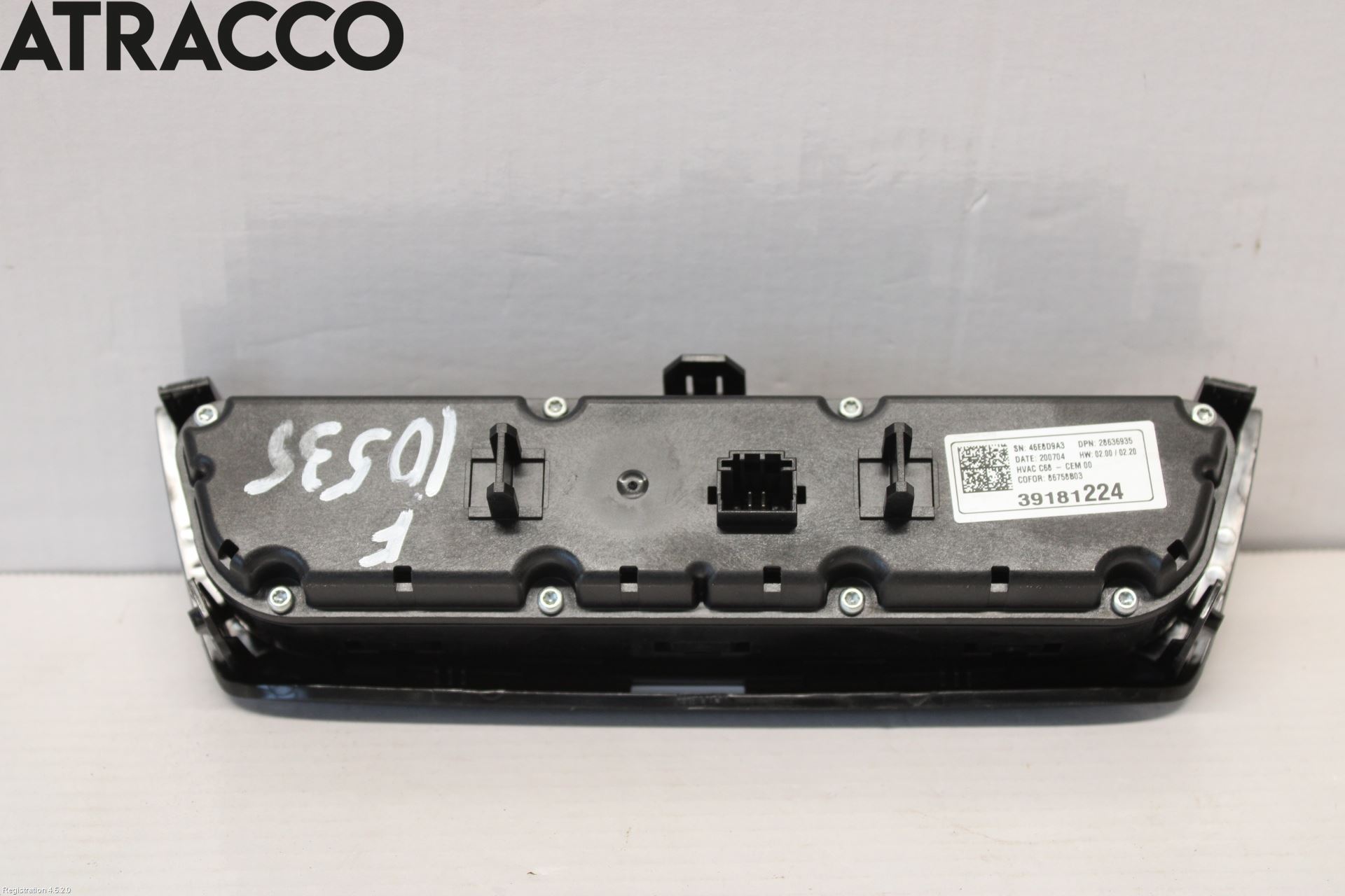 Opel CORSA F, CORSA-E 20- Varme Ac Betjening-Display