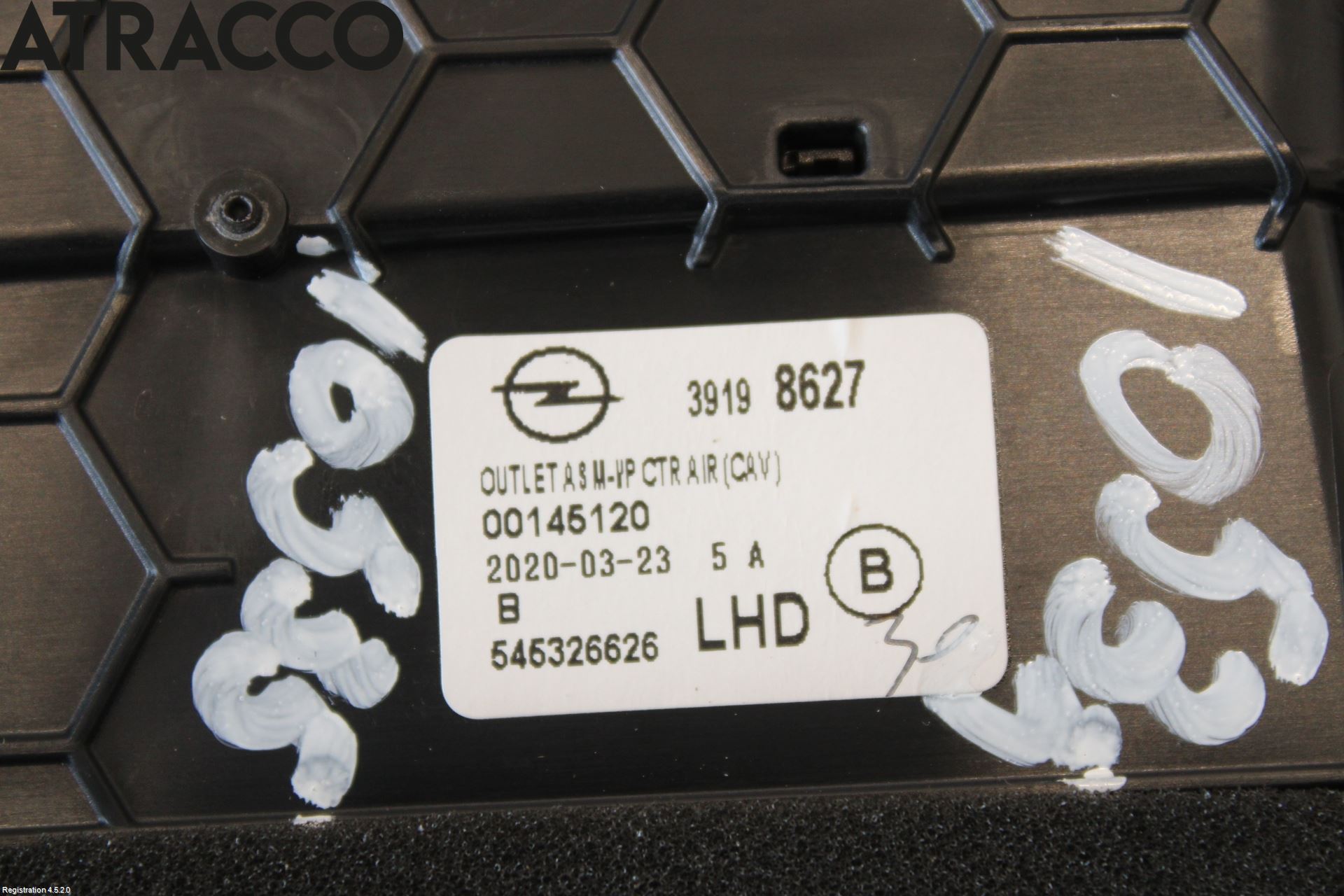 Opel CORSA F, CORSA-E 20- Dashbord Kanal - Dyse
