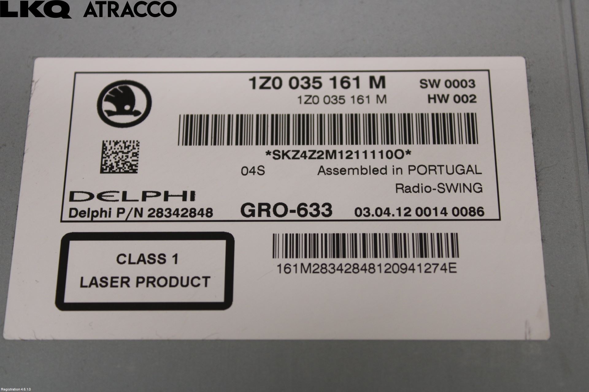 Skoda YETI Stereo Radio Med Cd