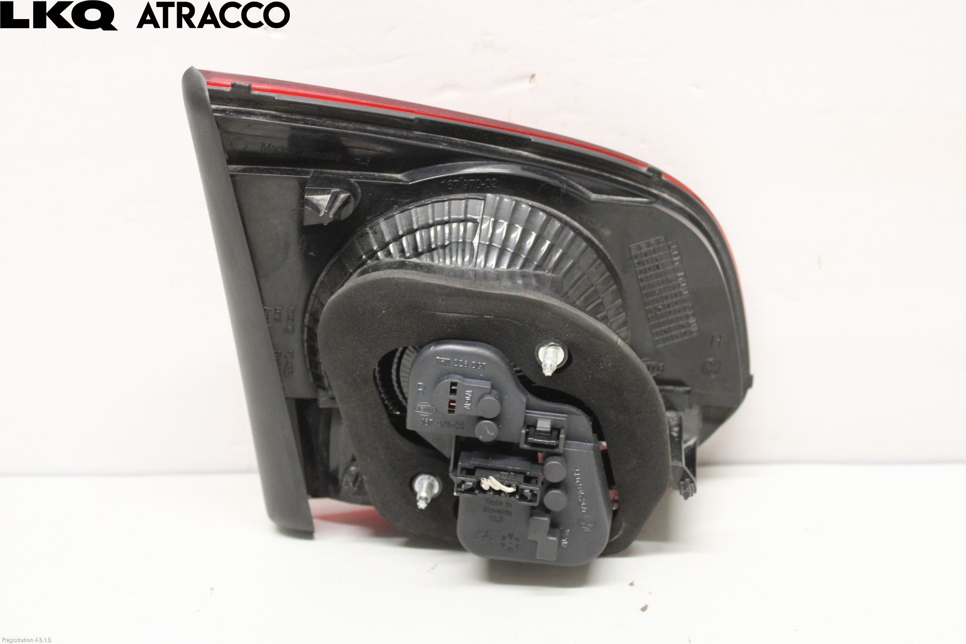 Volkswagen VW GOLF VI 09-13 Baklykt Høyre  På Luke(Indre)