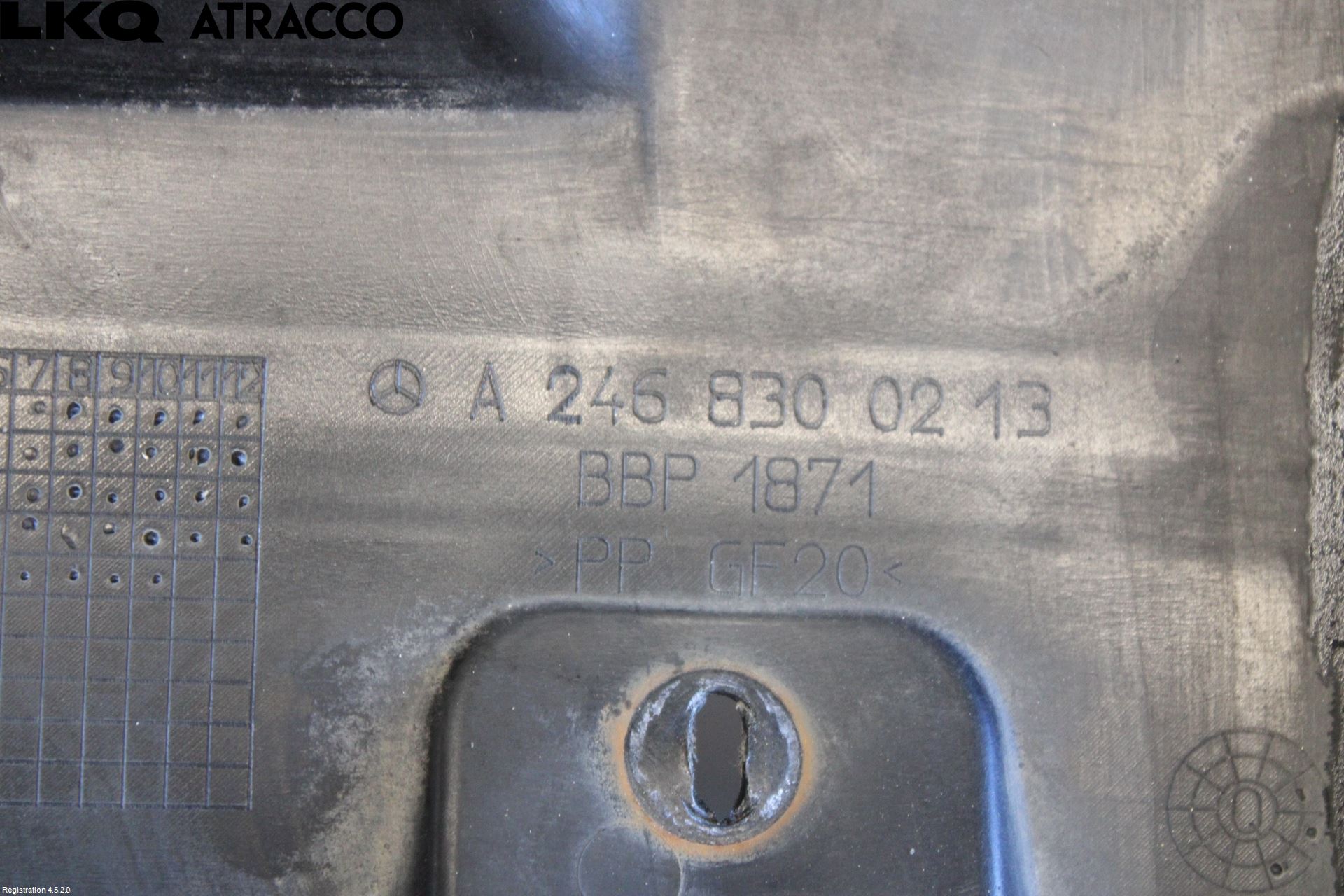 Mercedes-Benz MB B-KLASS (W246/W242) 12-19 Visker Deksel-Grill-Under Frr