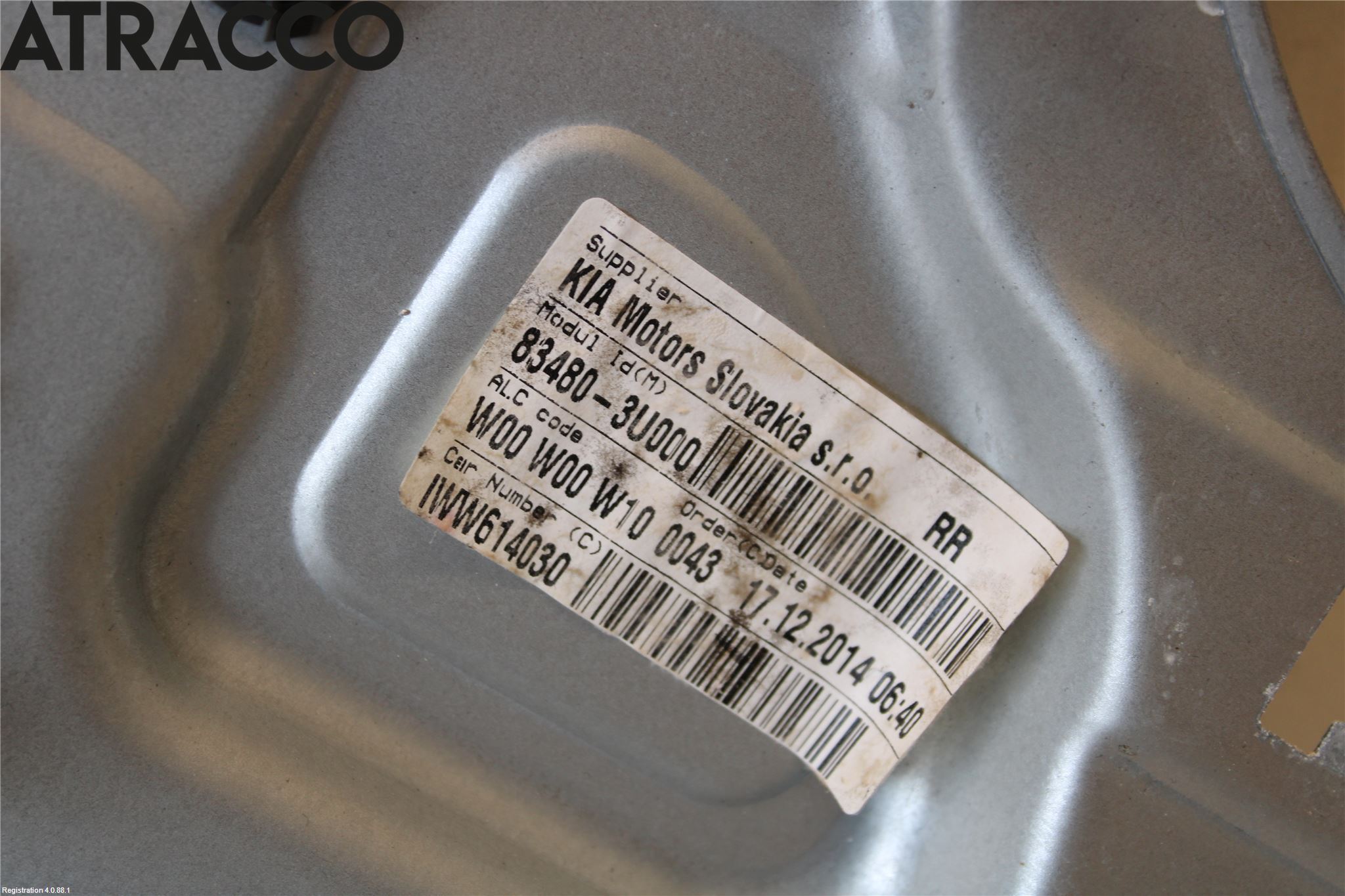 Kia SPORTAGE (SL) 11-15 Vindusheis