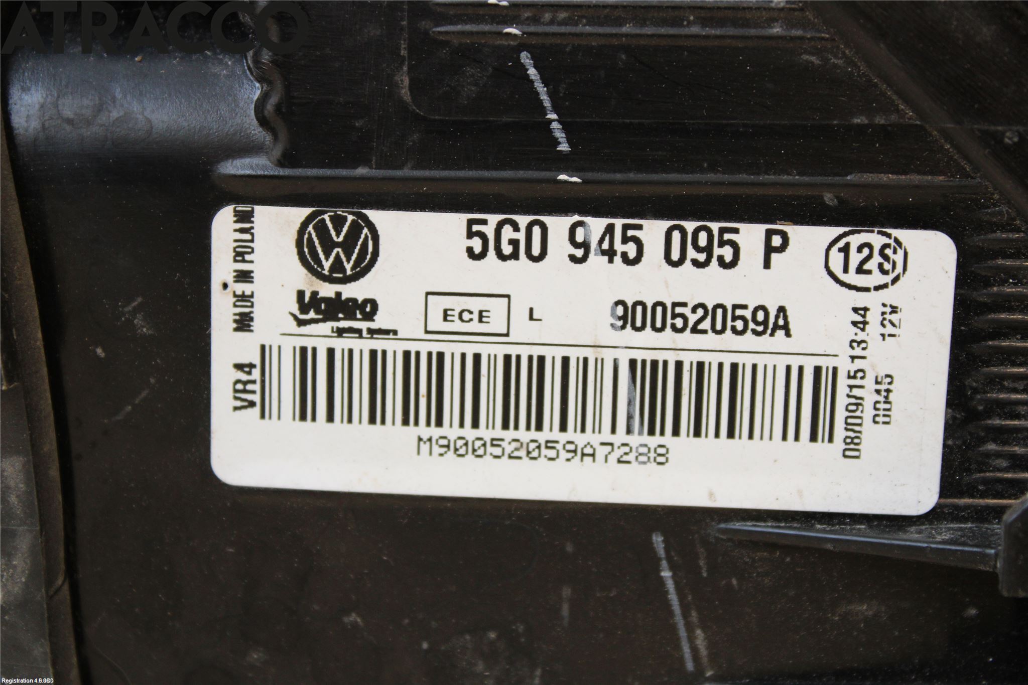 Volkswagen VW GOLF / E-GOLF VII 13-20 Baklykt Venstre