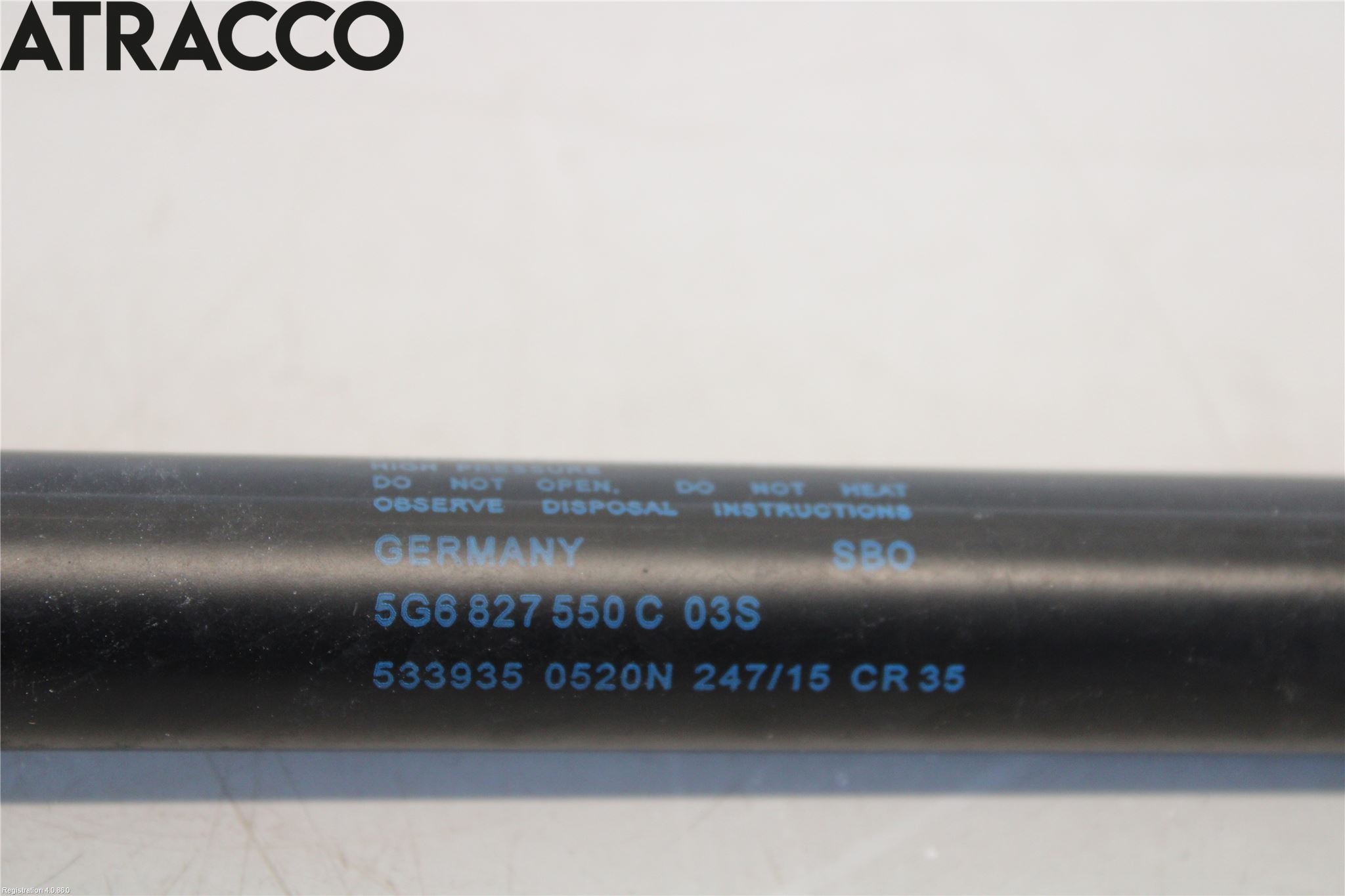 Volkswagen VW GOLF / E-GOLF VII 13-20 Bakluke Demper-Gassfjær