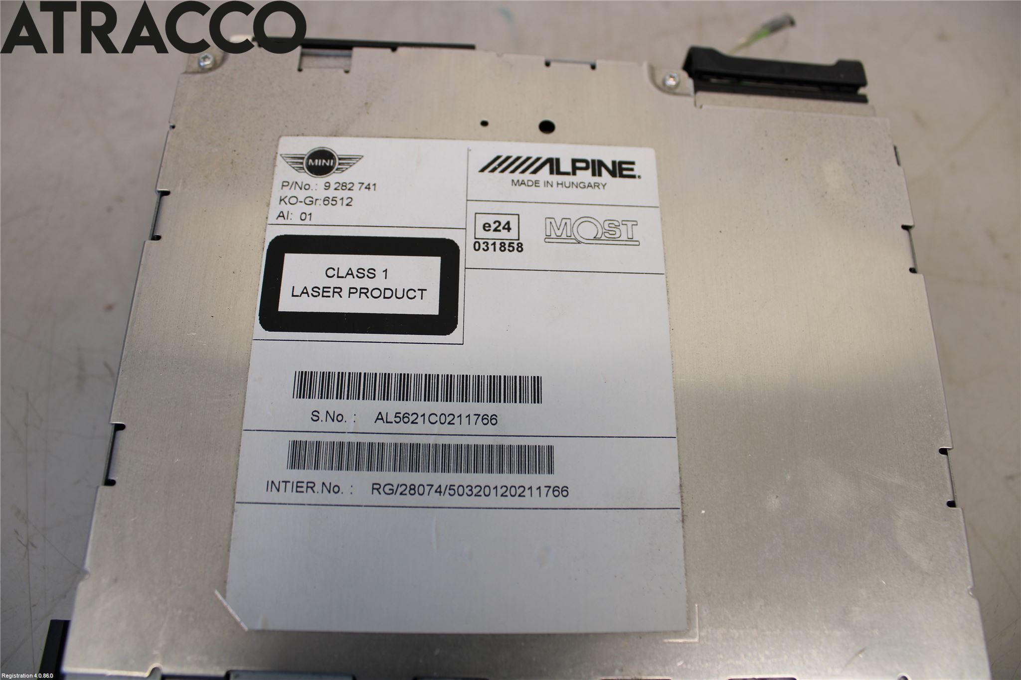 Mini COUPE R56 05-14 Stereo Radio Med Cd