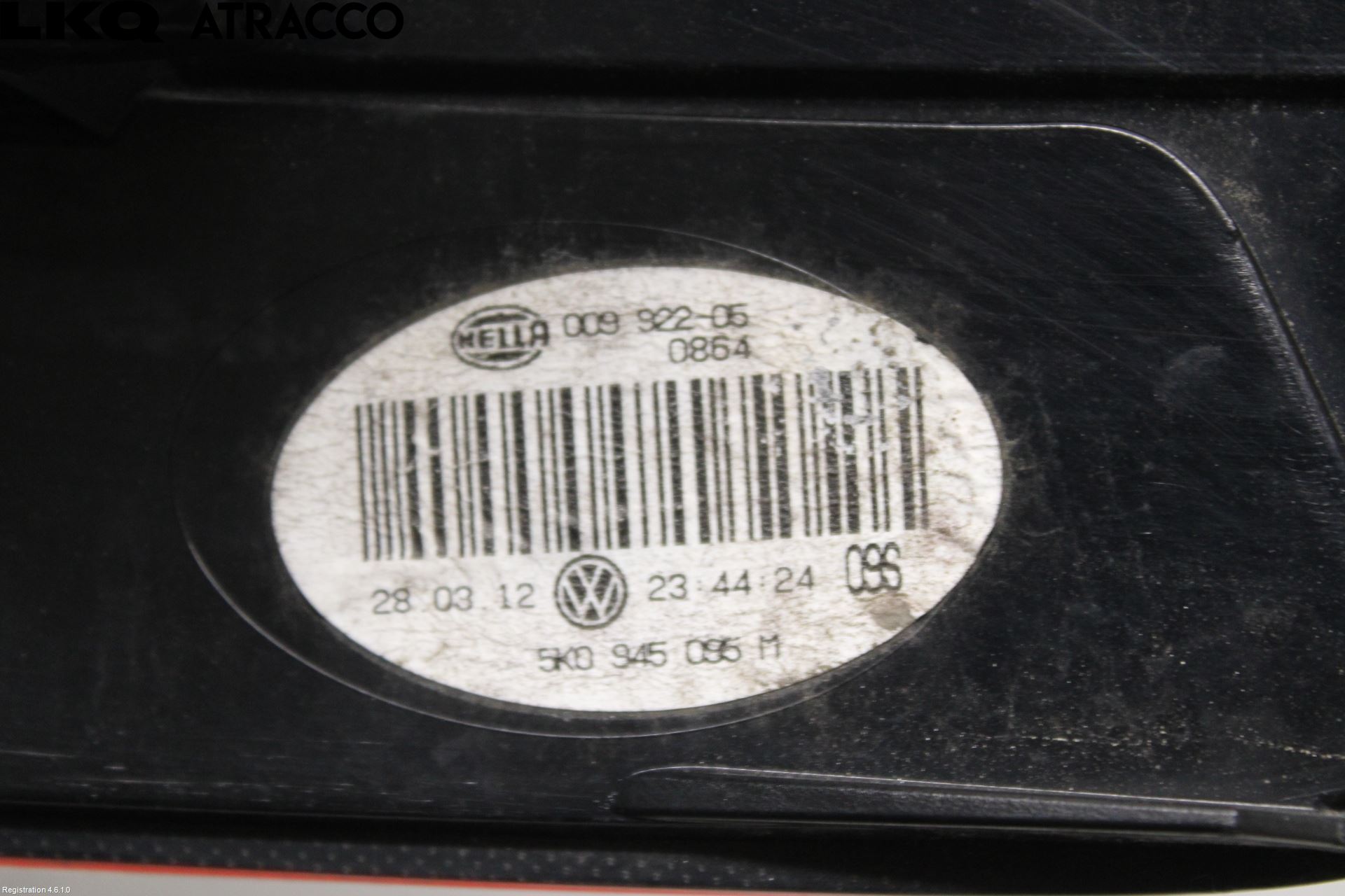 Volkswagen VW GOLF VI 09-13 Baklykt Venstre