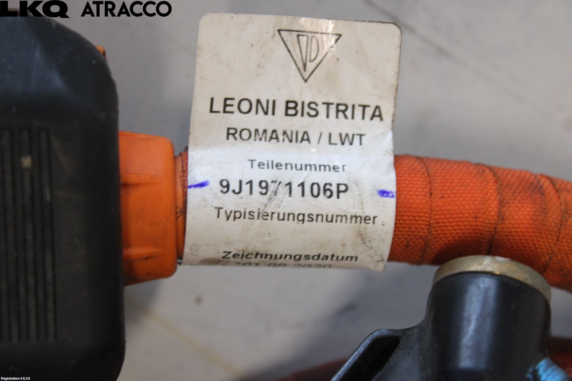 Porsche TAYCAN 20- Laddkabel Elbil