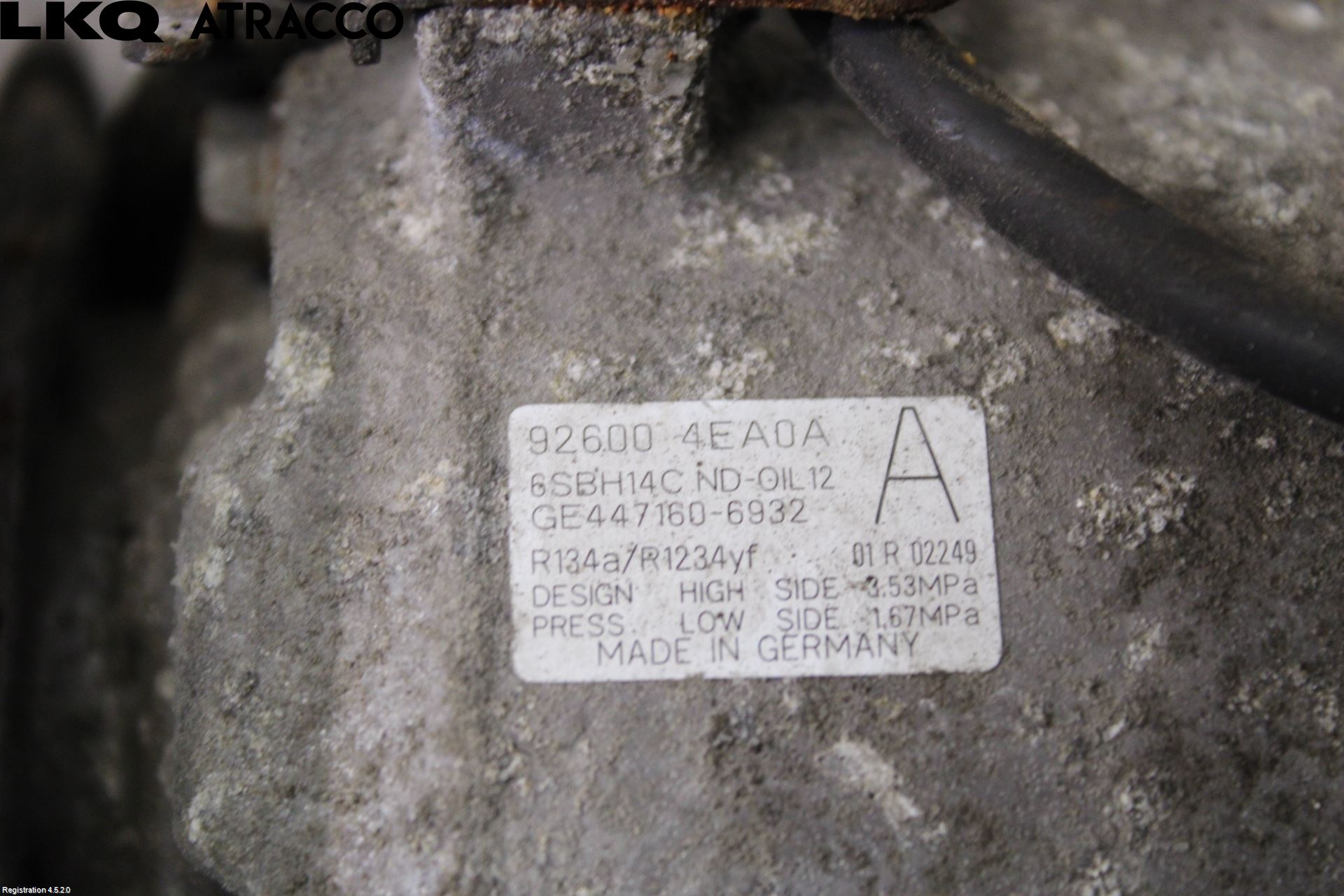 Nissan QASHQAI 14-17 Varme Ac Kompressor