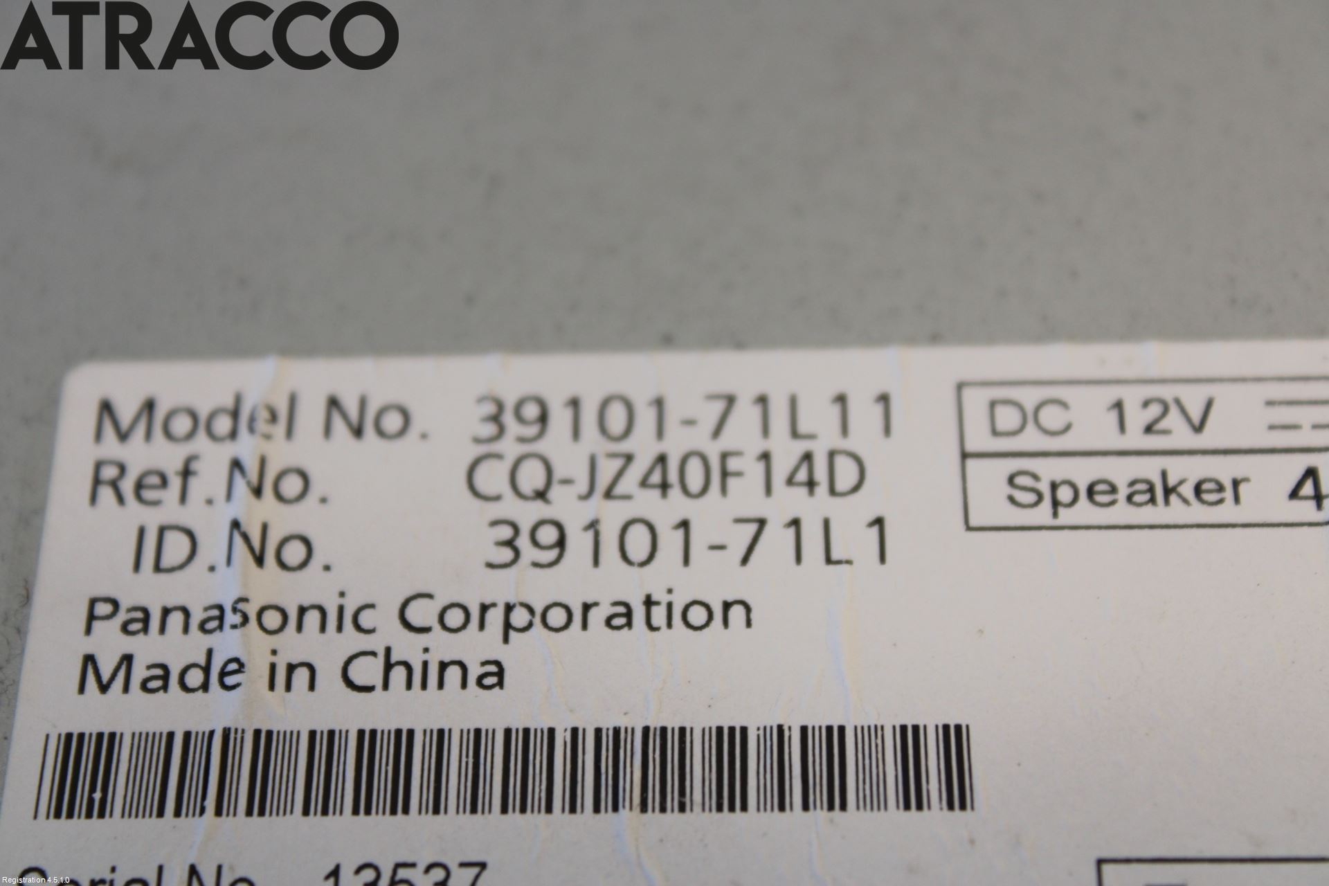 Suzuki SWIFT 11-16 Stereo Radio