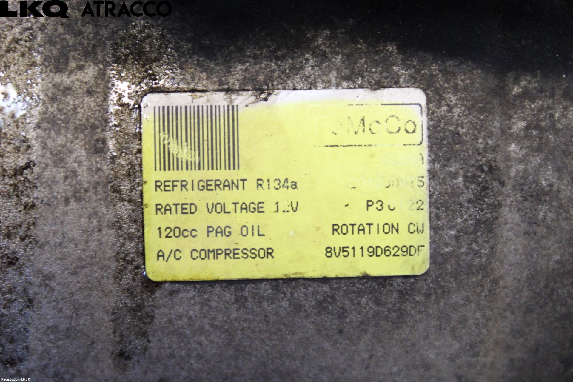 Ford FIESTA 09-12 Varme Ac Kompressor