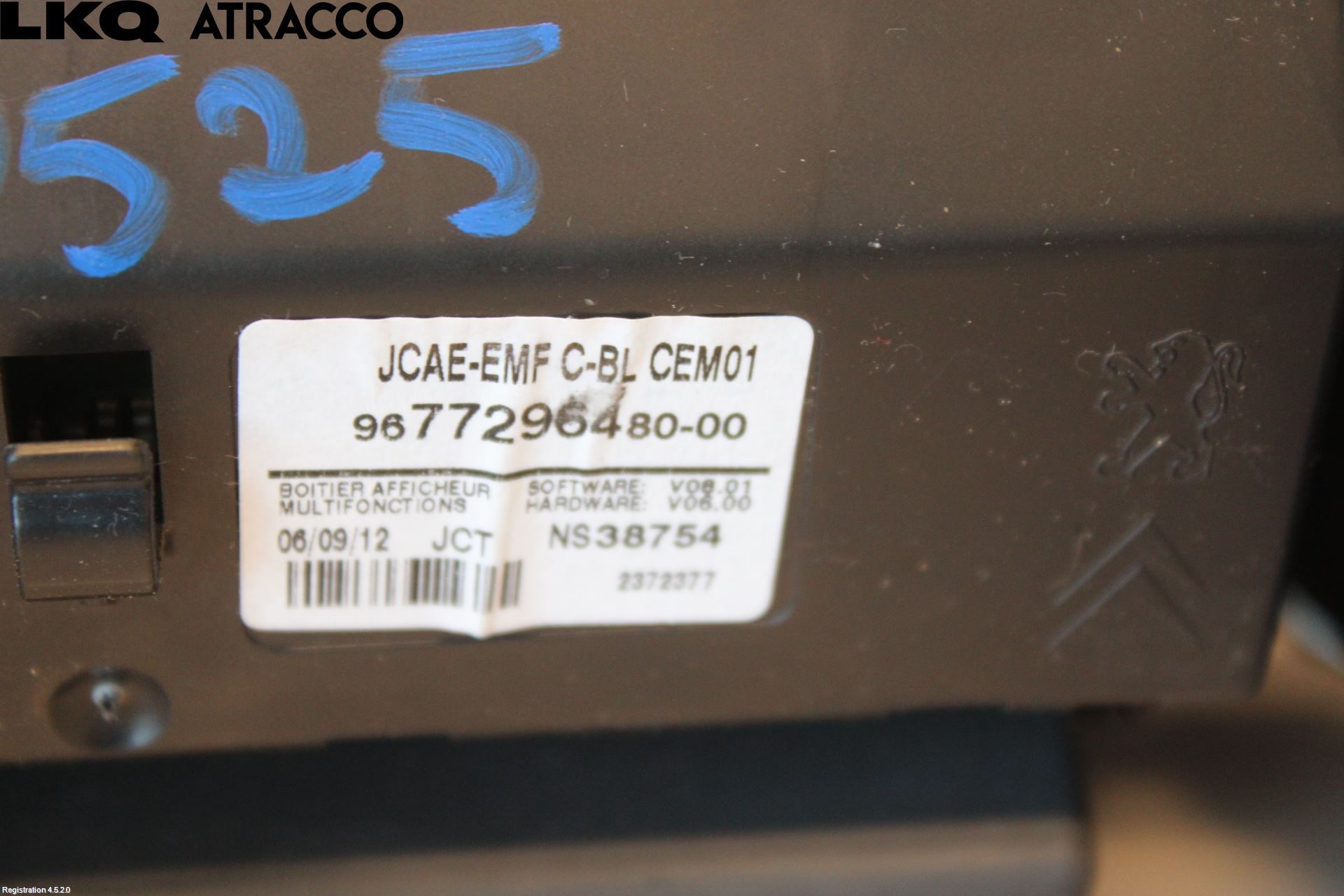 Peugeot 508 11-18 Multifunktionsdisplay