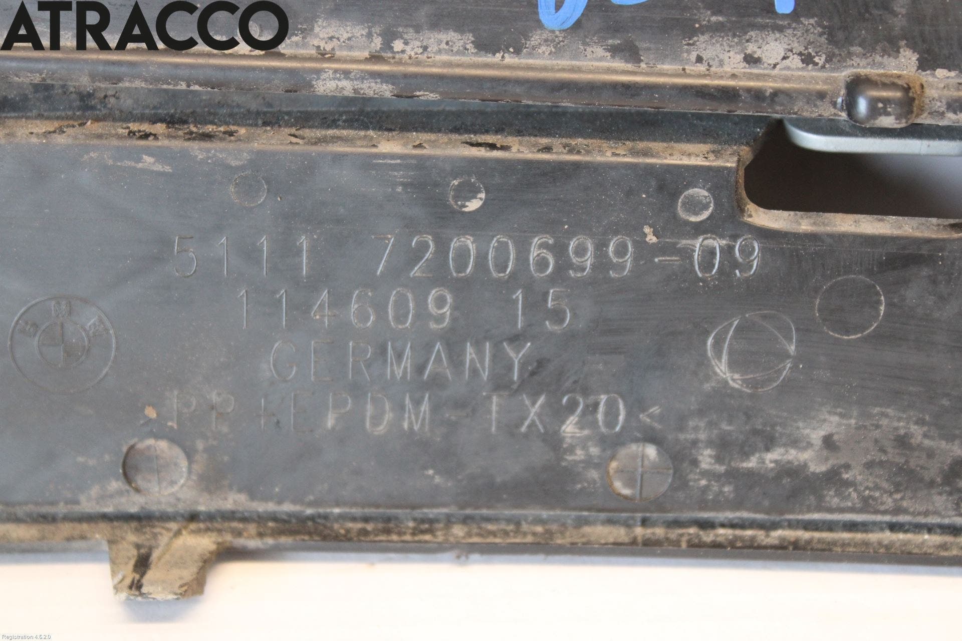 BMW 5 F10/F11/F18 09-17 Grilldel Venstre