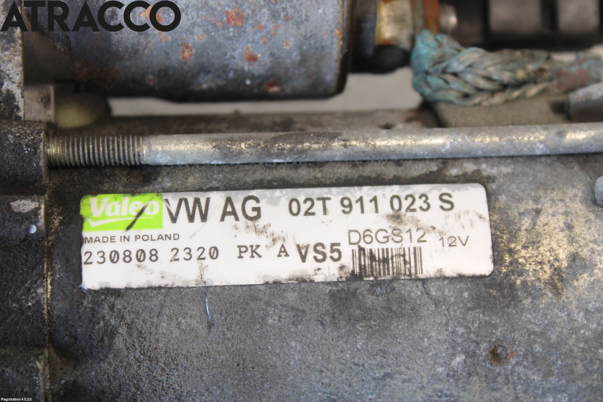 Volkswagen VW GOLF V 04-09 Startmotor