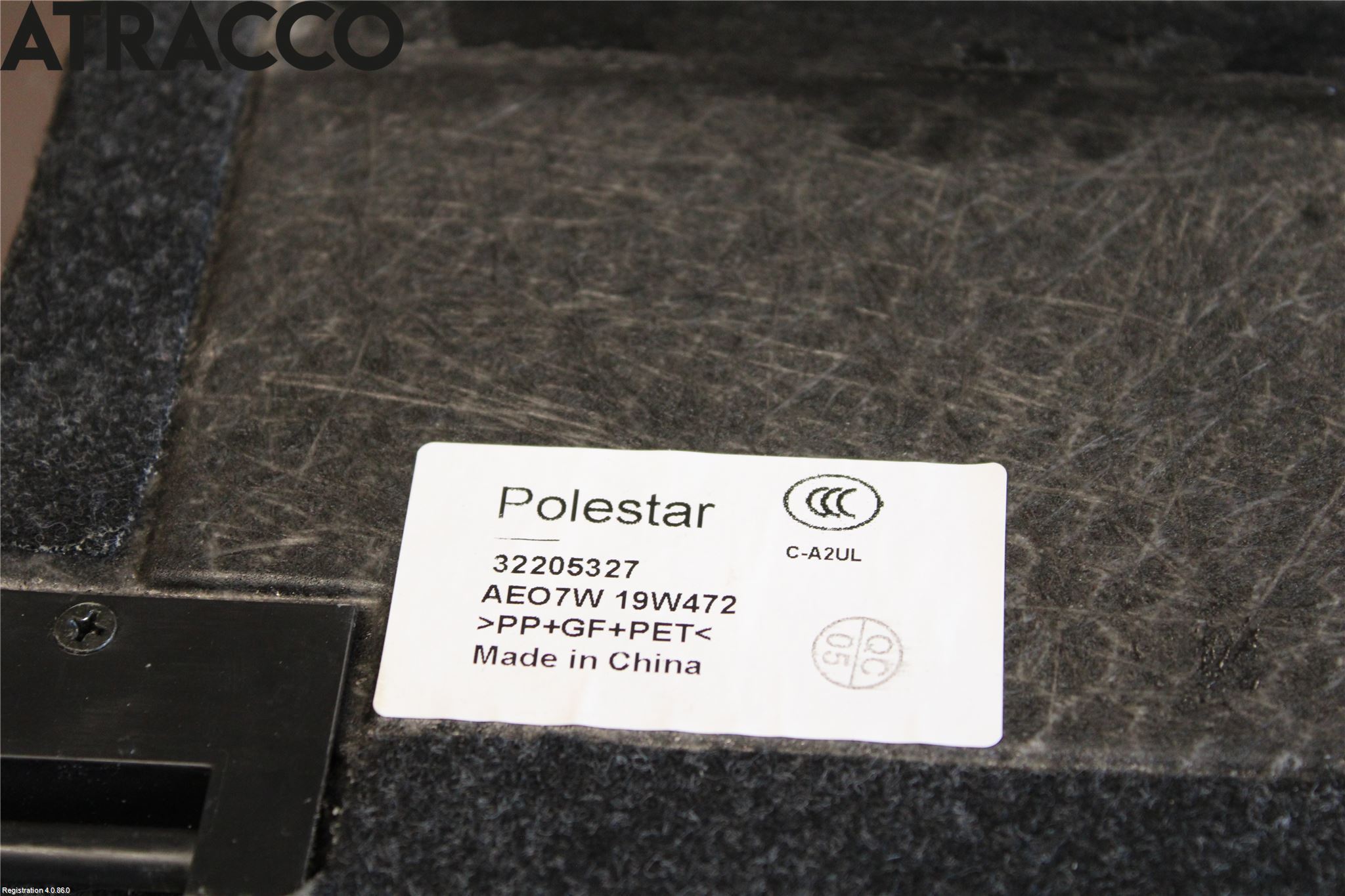 Polestar 2 20- Innr Bagasjeromkledsel