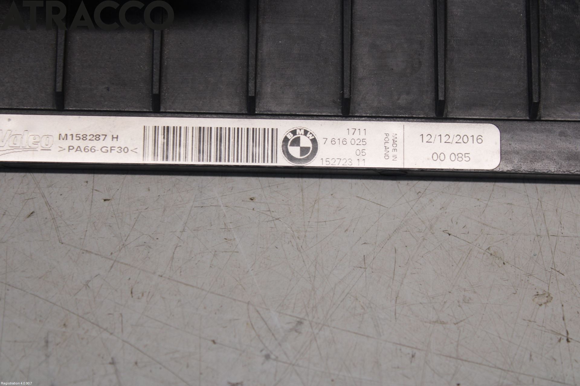 BMW i3 I01 13-22 Radiator Feste - Ramme - Bjelk