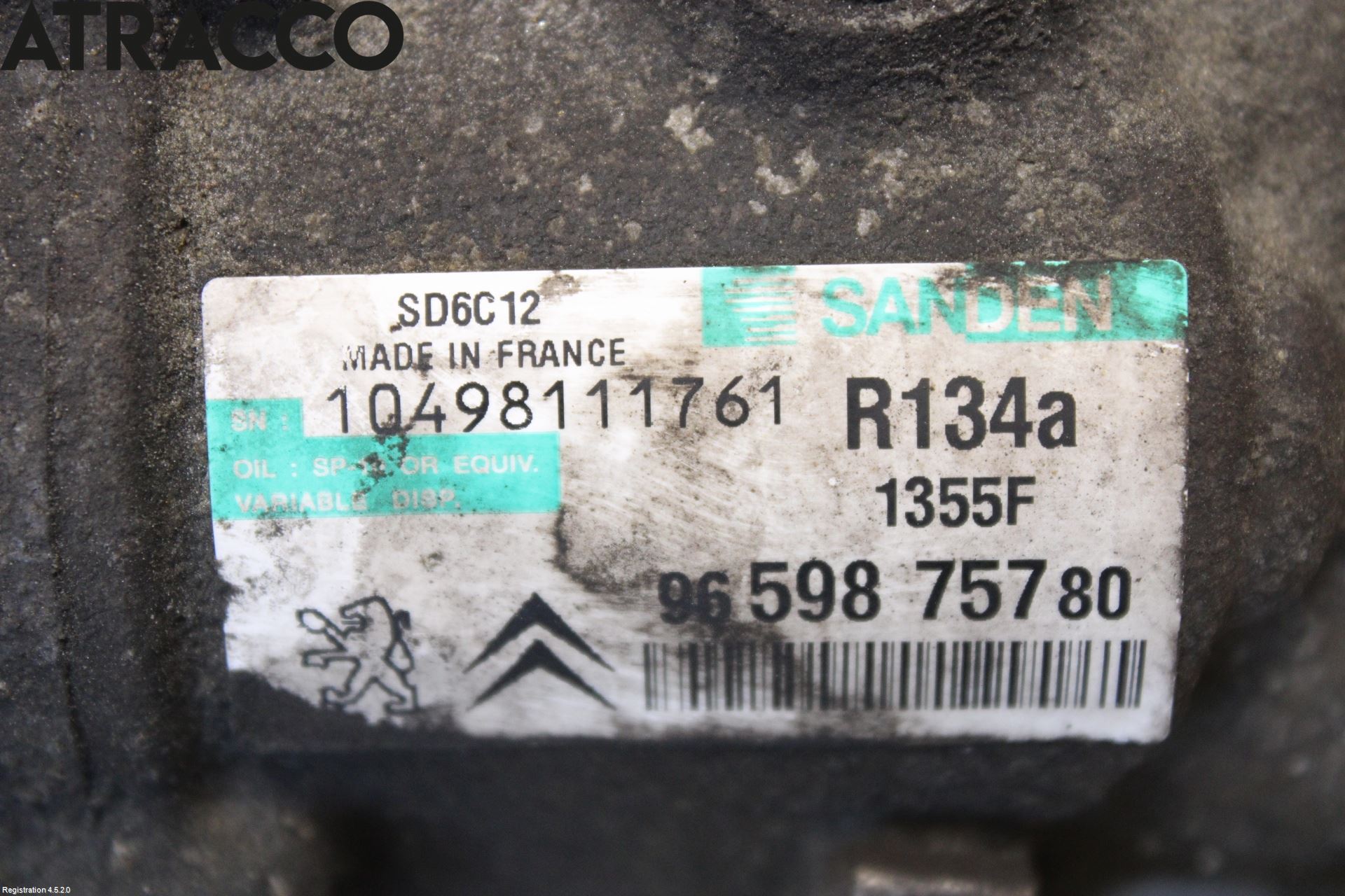 Peugeot 207 Varme Ac Kompressor