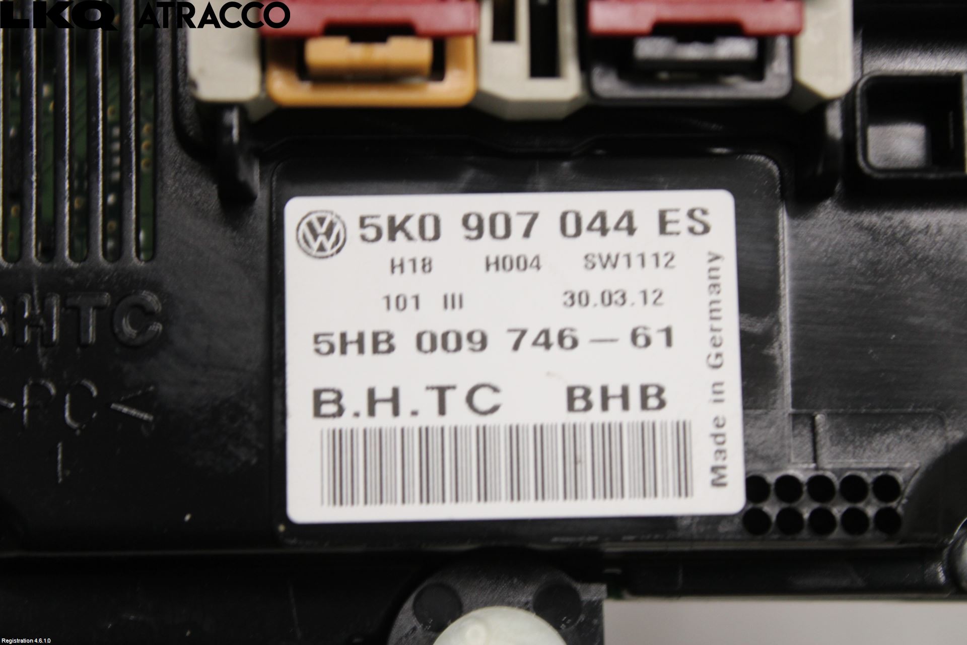 Volkswagen VW GOLF VI 09-13 Varme Ac Betjening-Display