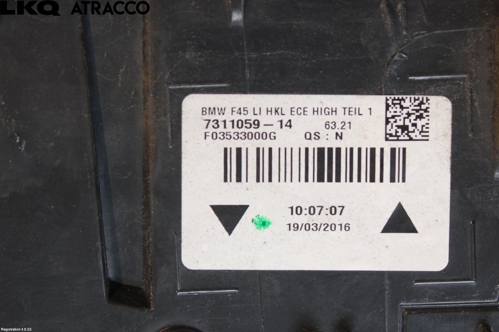 BMW 2 F45 Active Tourer 14-21 Baklykt Venstre