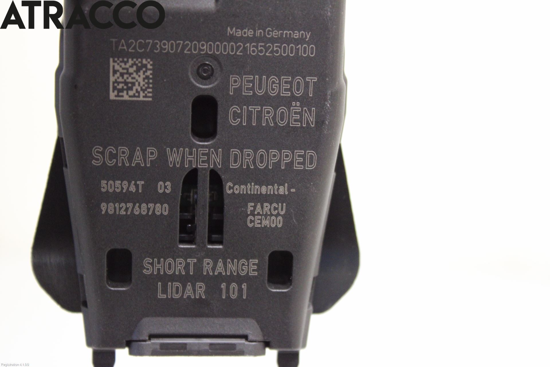 Peugeot 2008 13-20 Sensor Kollisjonsbeskyttelse