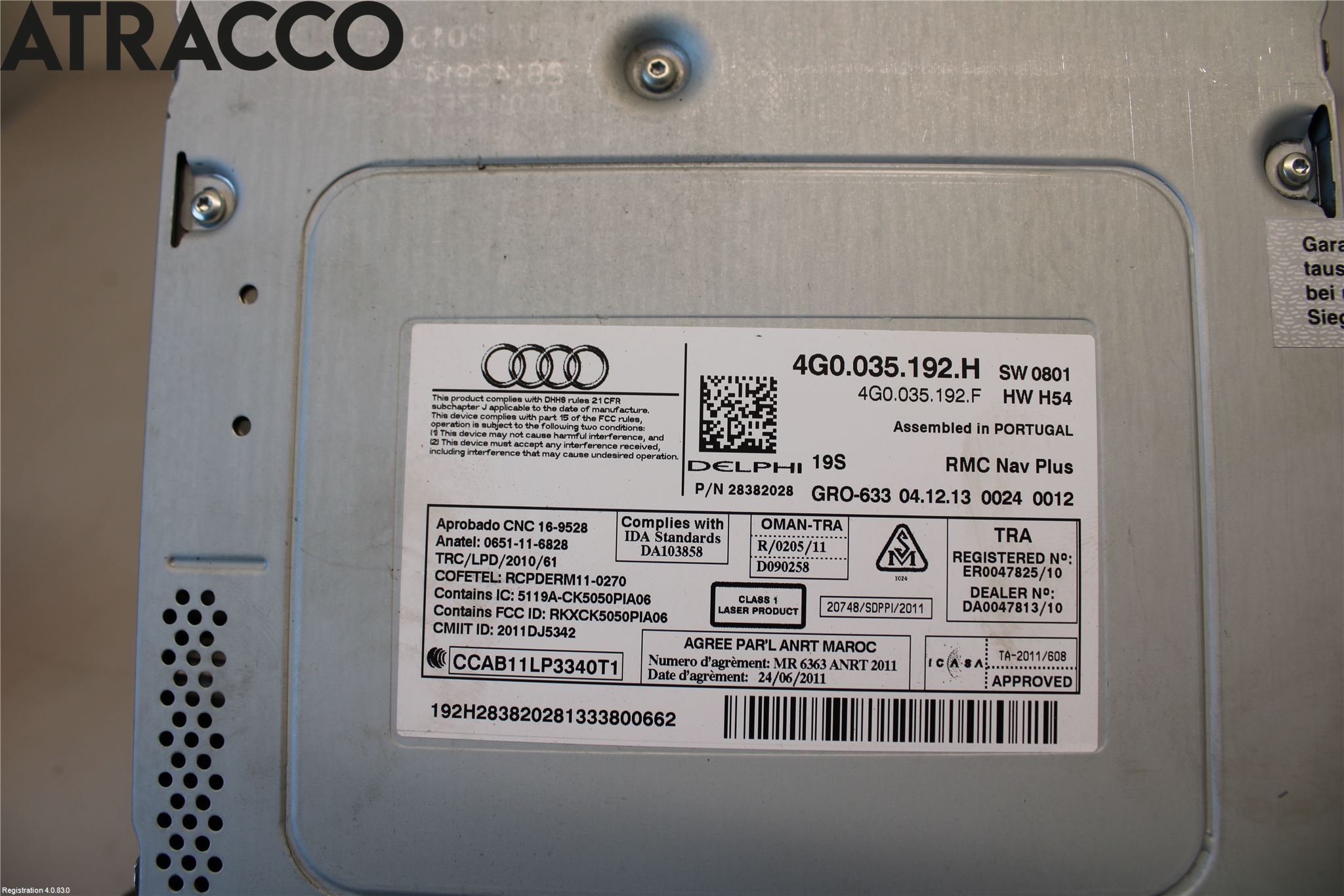 Audi A6/S6 4G 11-18 Stereo Radio