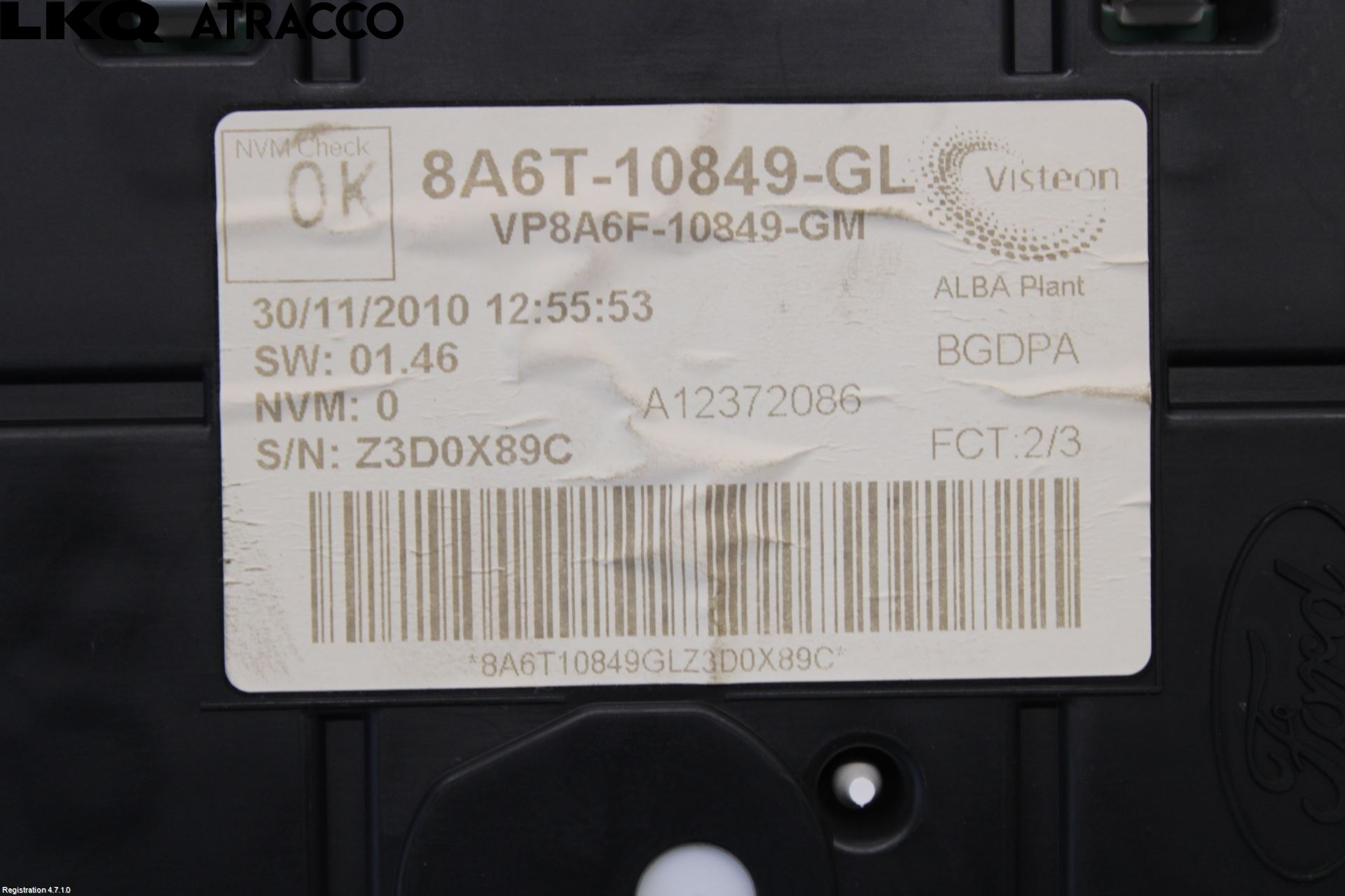 Ford FIESTA 09-12 Instr Kombinert