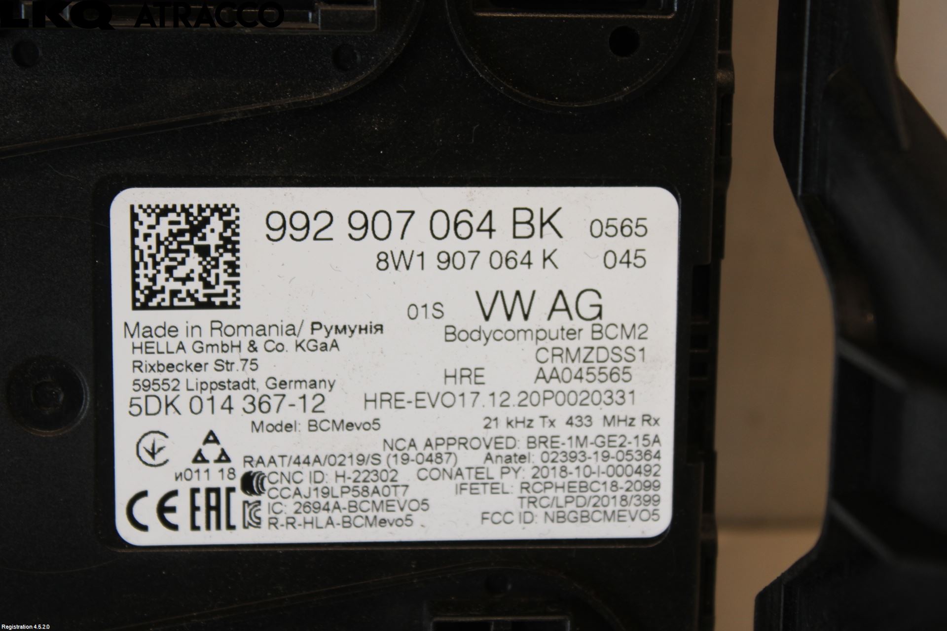 Porsche TAYCAN 20- Styreenhet Øvrig