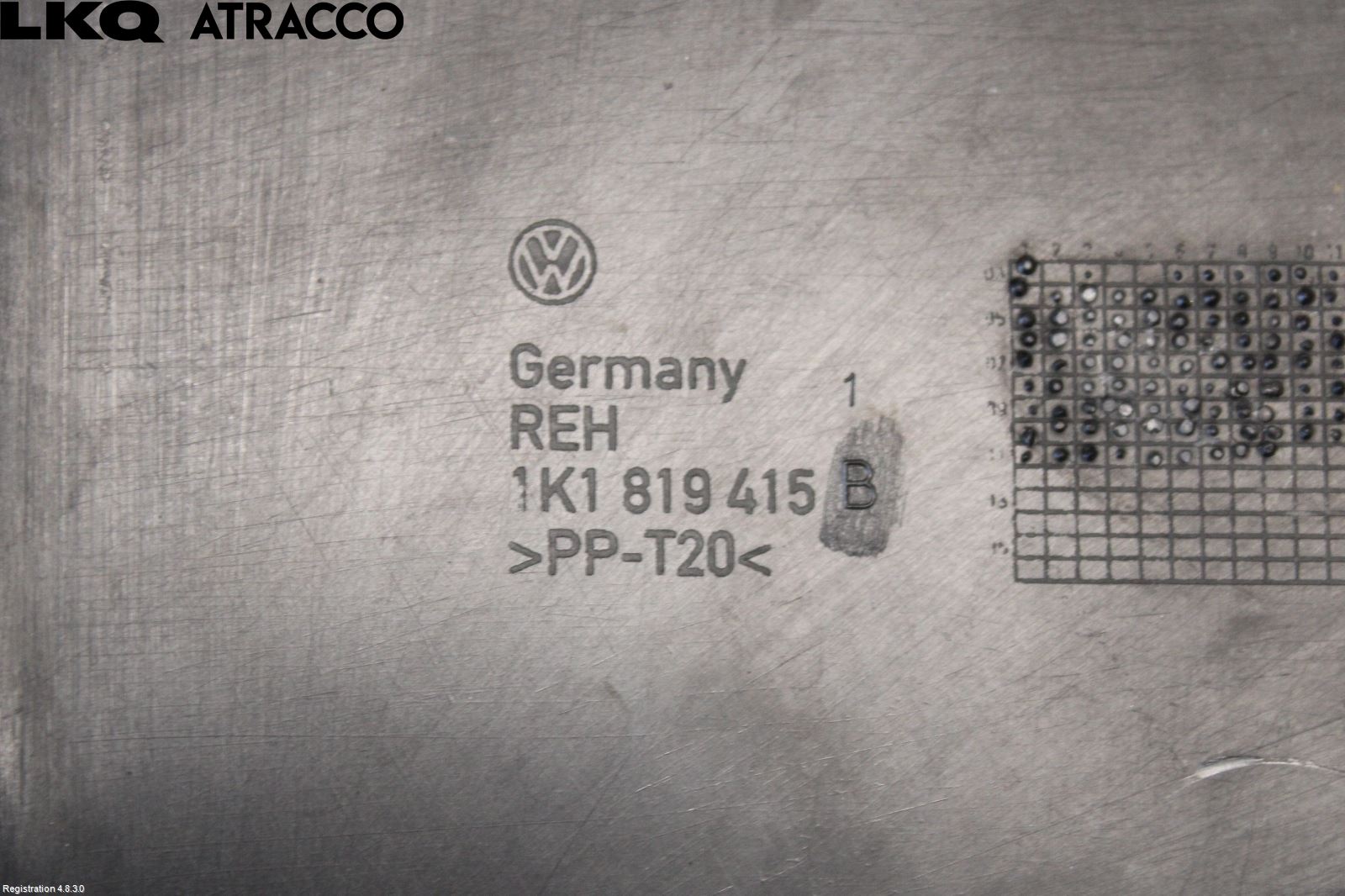 Volkswagen VW GOLF VI 09-13 Visker Deksel-Grill-Under Frr