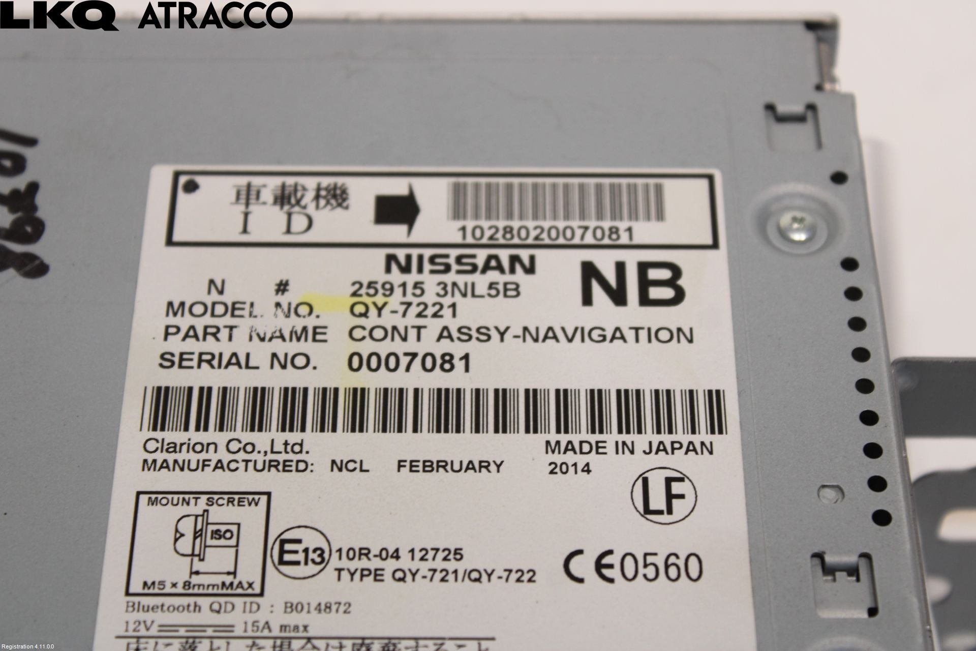 Nissan LEAF 11-17 Stereo Radio