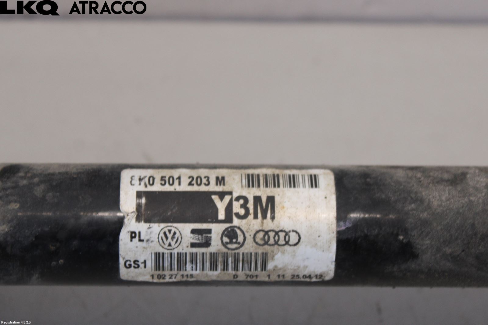 Audi A4 ALLROAD 09-16 Drivaksel Bak Kompl Høyre