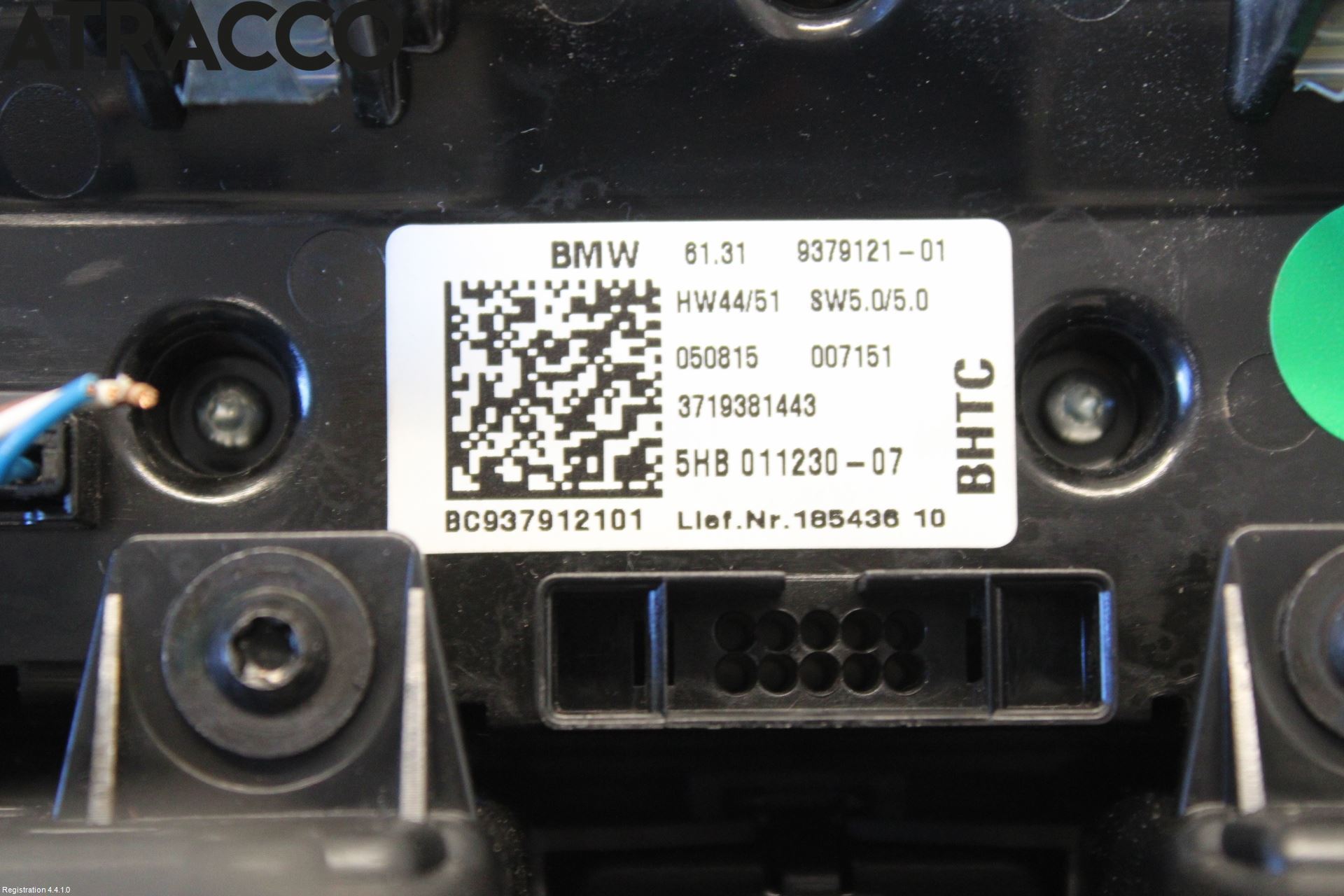 BMW i3 I01 13-22 Varme Ac Betjening-Display