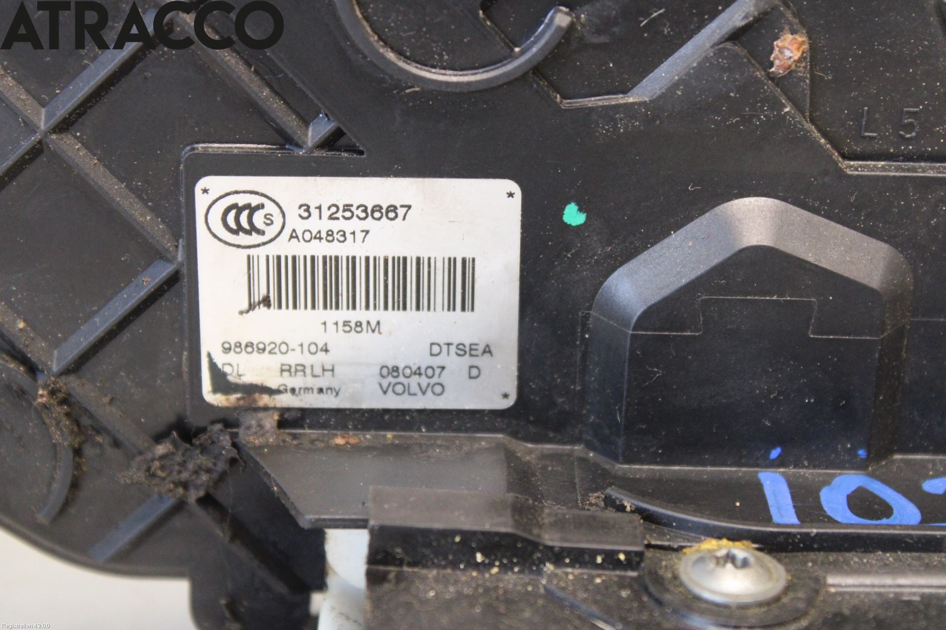 Volvo XC70 08-13 Dørlås - Låsekasse