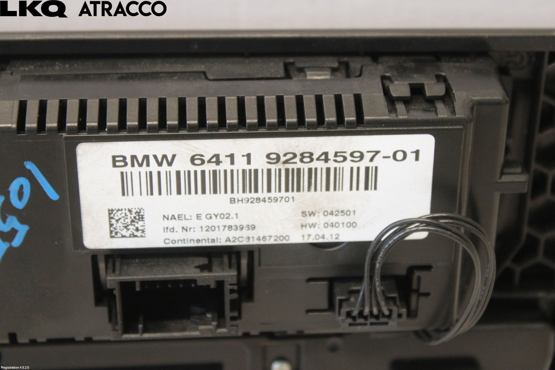 BMW X3 F25 10-17 Varme Ac Betjening-Display