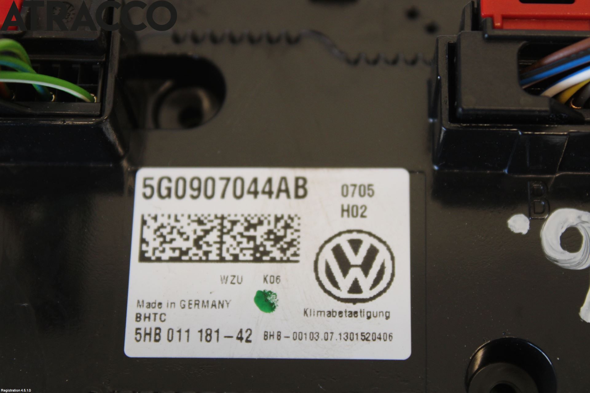 Volkswagen VW GOLF / E-GOLF VII 13-20 Varme Ac Betjening-Display