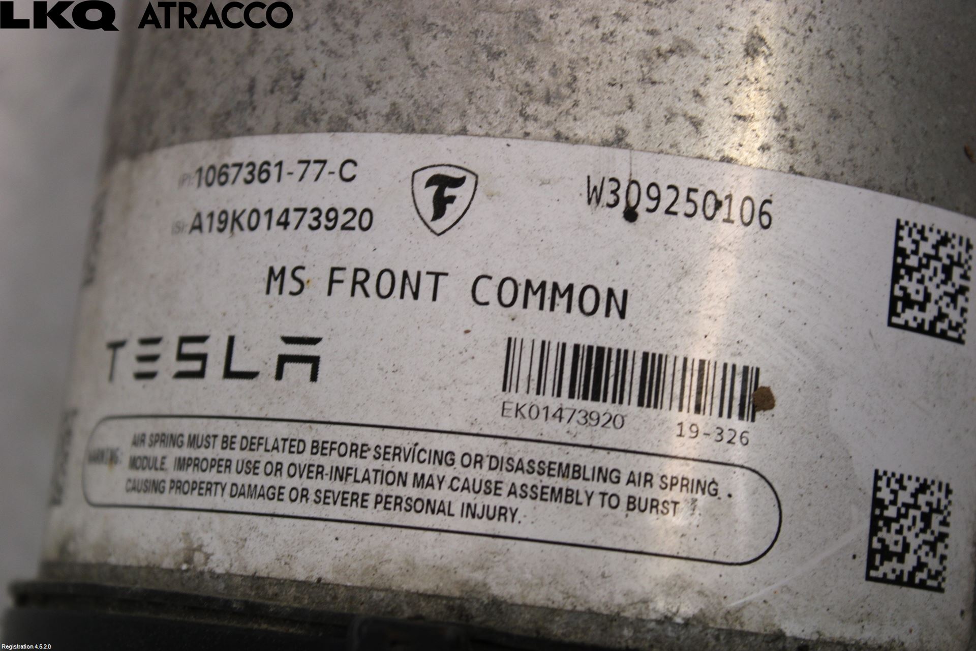 Tesla MODEL S 13- Fjærbein Foran Høyre