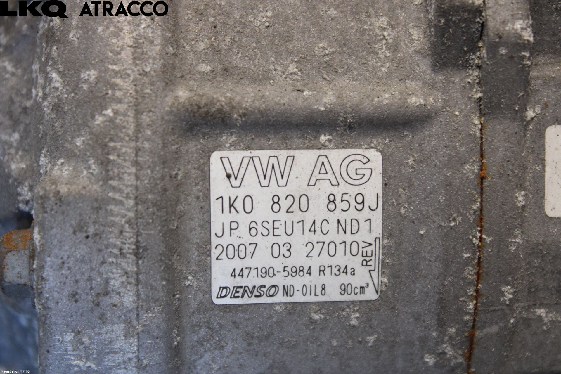 Audi A3/S3 05-13 Varme Ac Kompressor