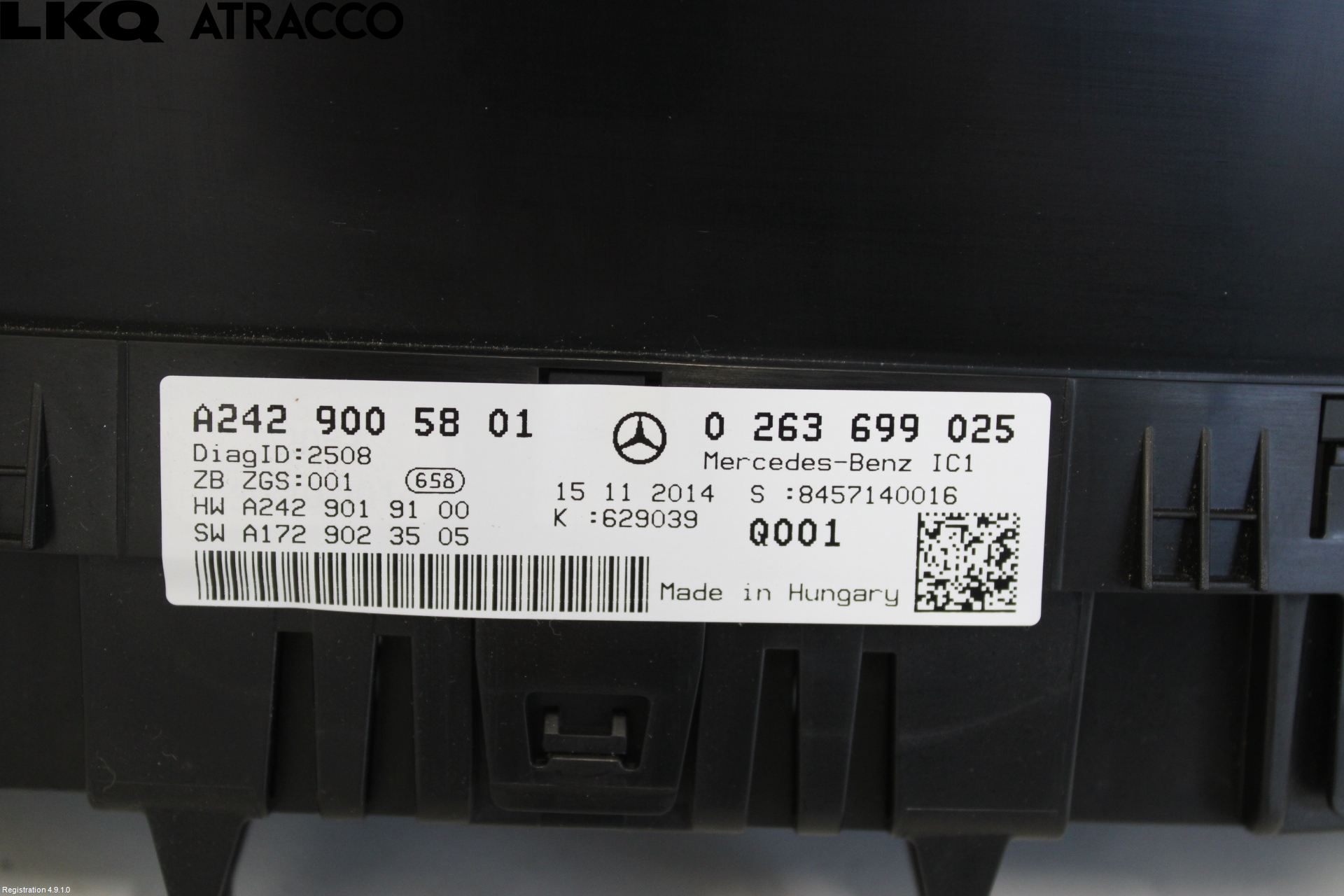 Mercedes-Benz MB B-KLASS (W246/W242) 12-19 Instr Kombinert