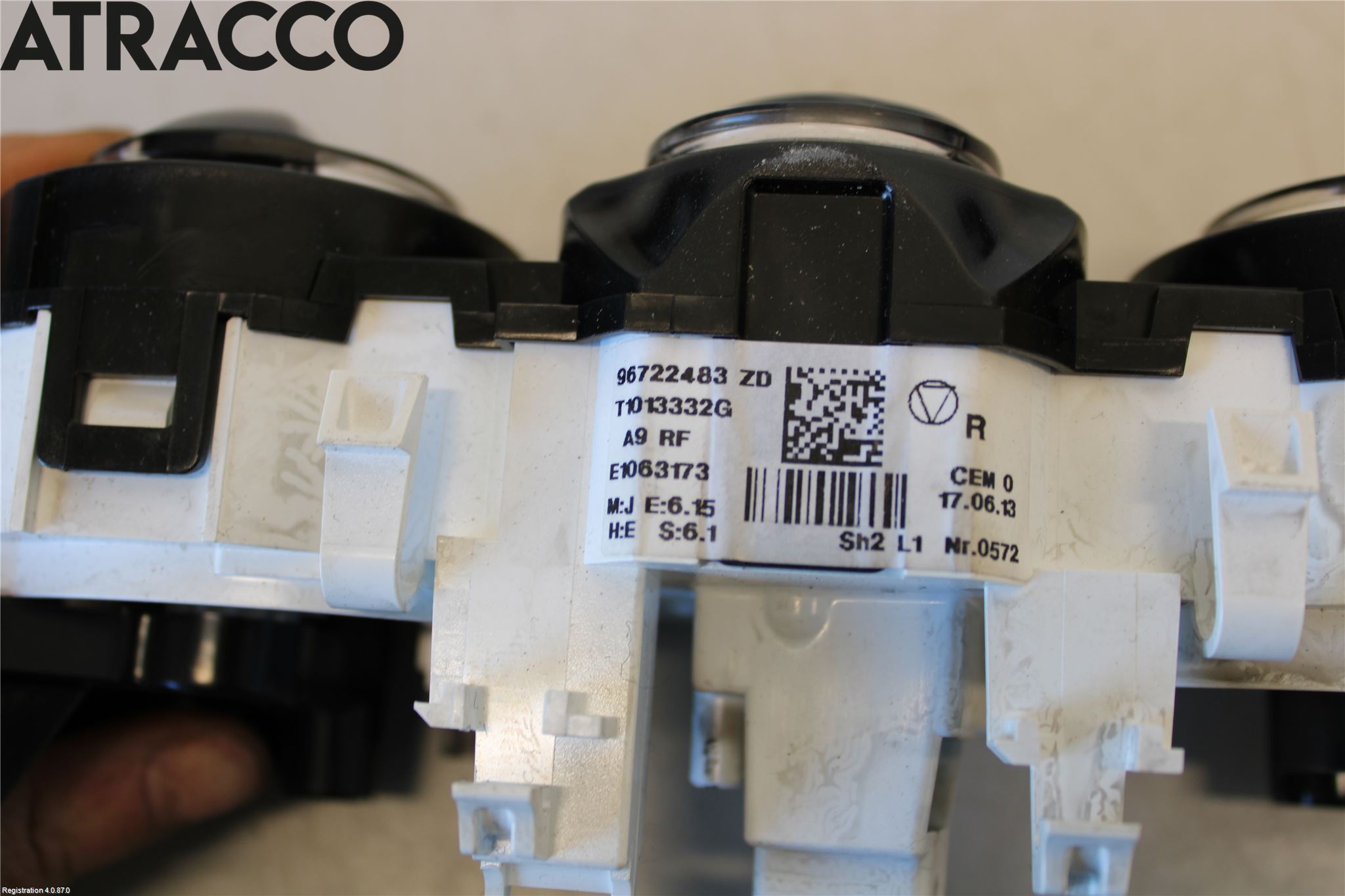 Peugeot 2008 13-20 Varme Ac Betjening-Display