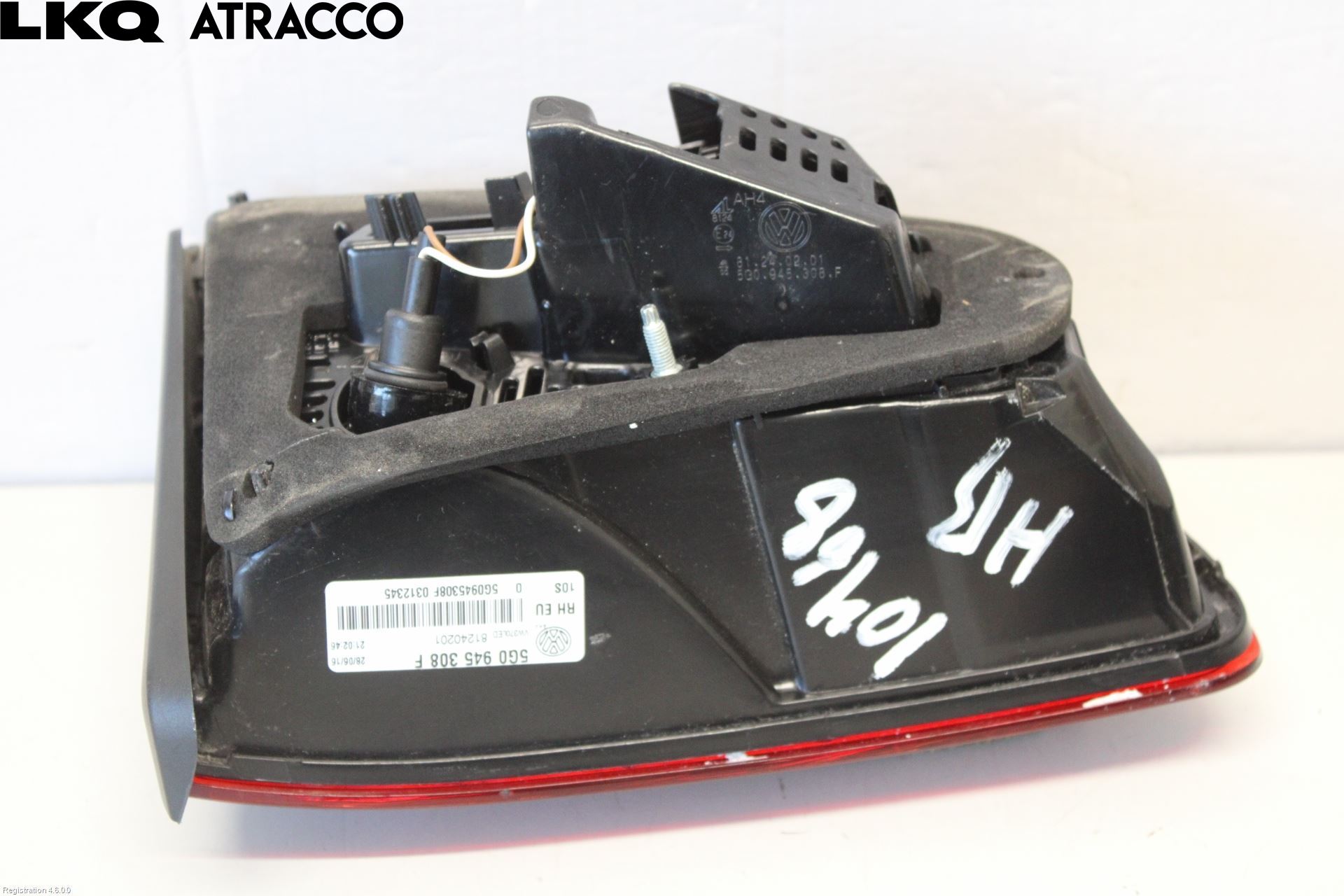 Volkswagen VW GOLF / E-GOLF VII 13-20 Baklykt Høyre  På Luke(Indre)