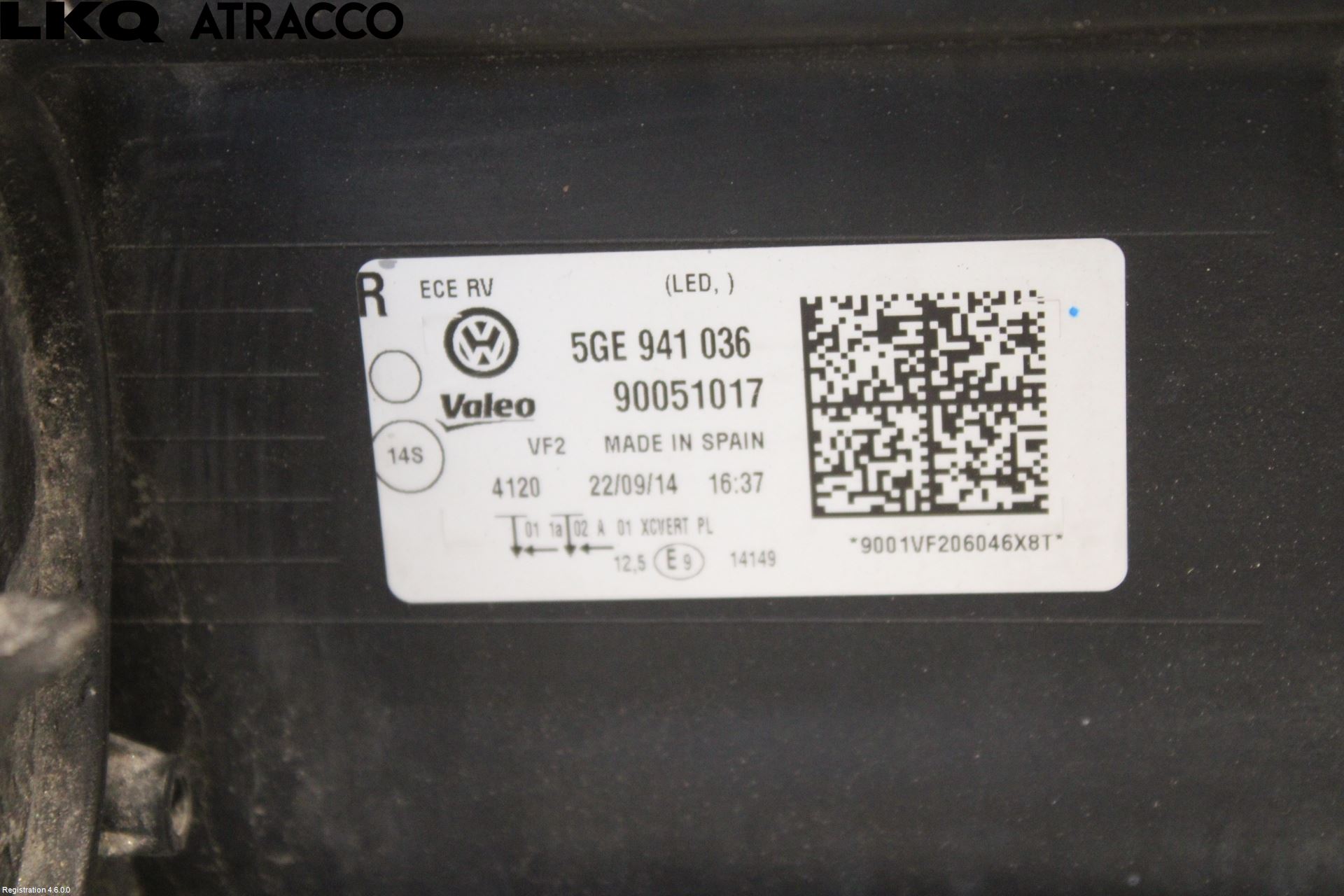 Volkswagen VW GOLF / E-GOLF VII 13-20 Frontlykt Høyre