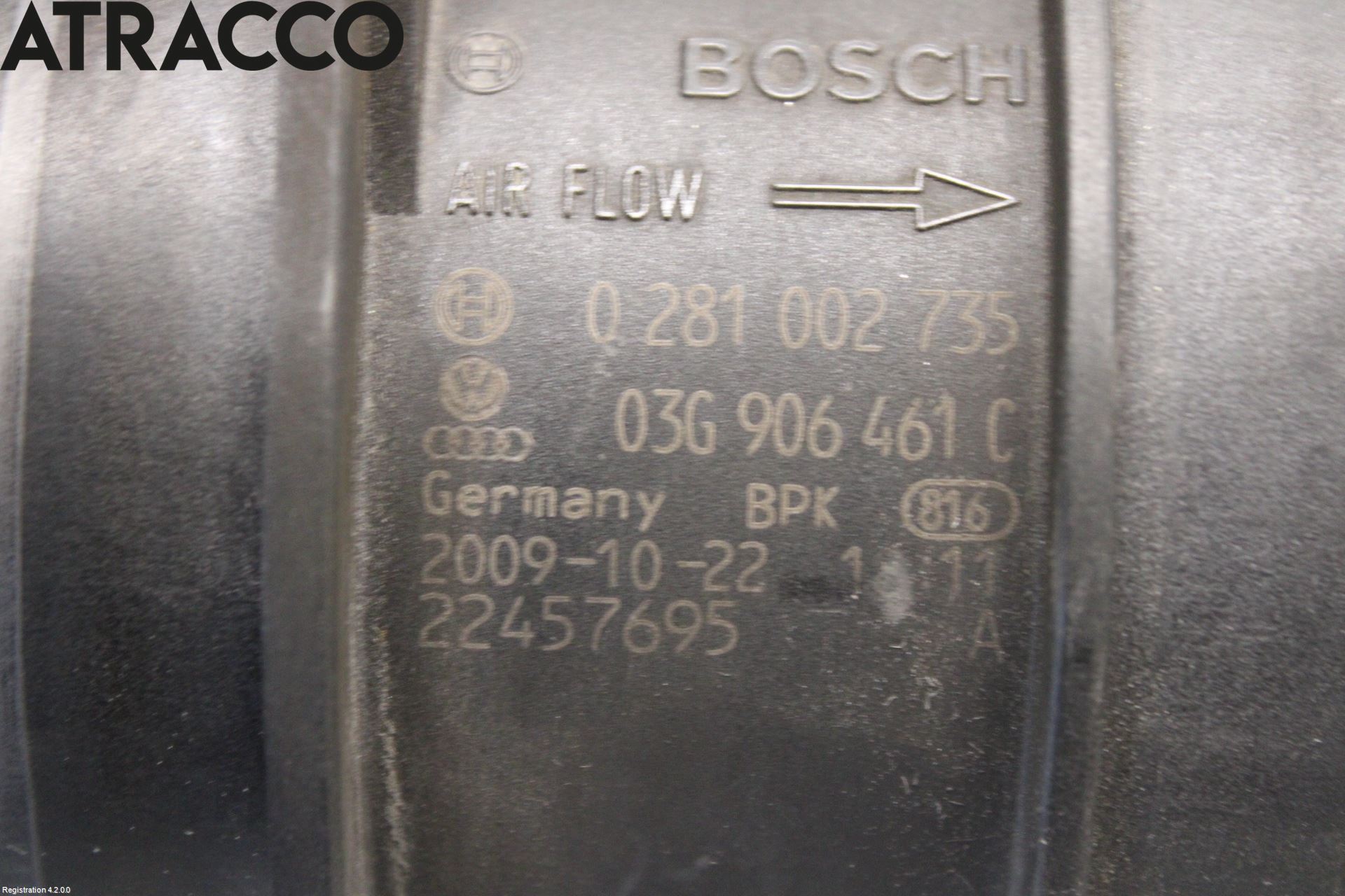 Volkswagen VW TIGUAN 07-16 Inns Luftmassemåler