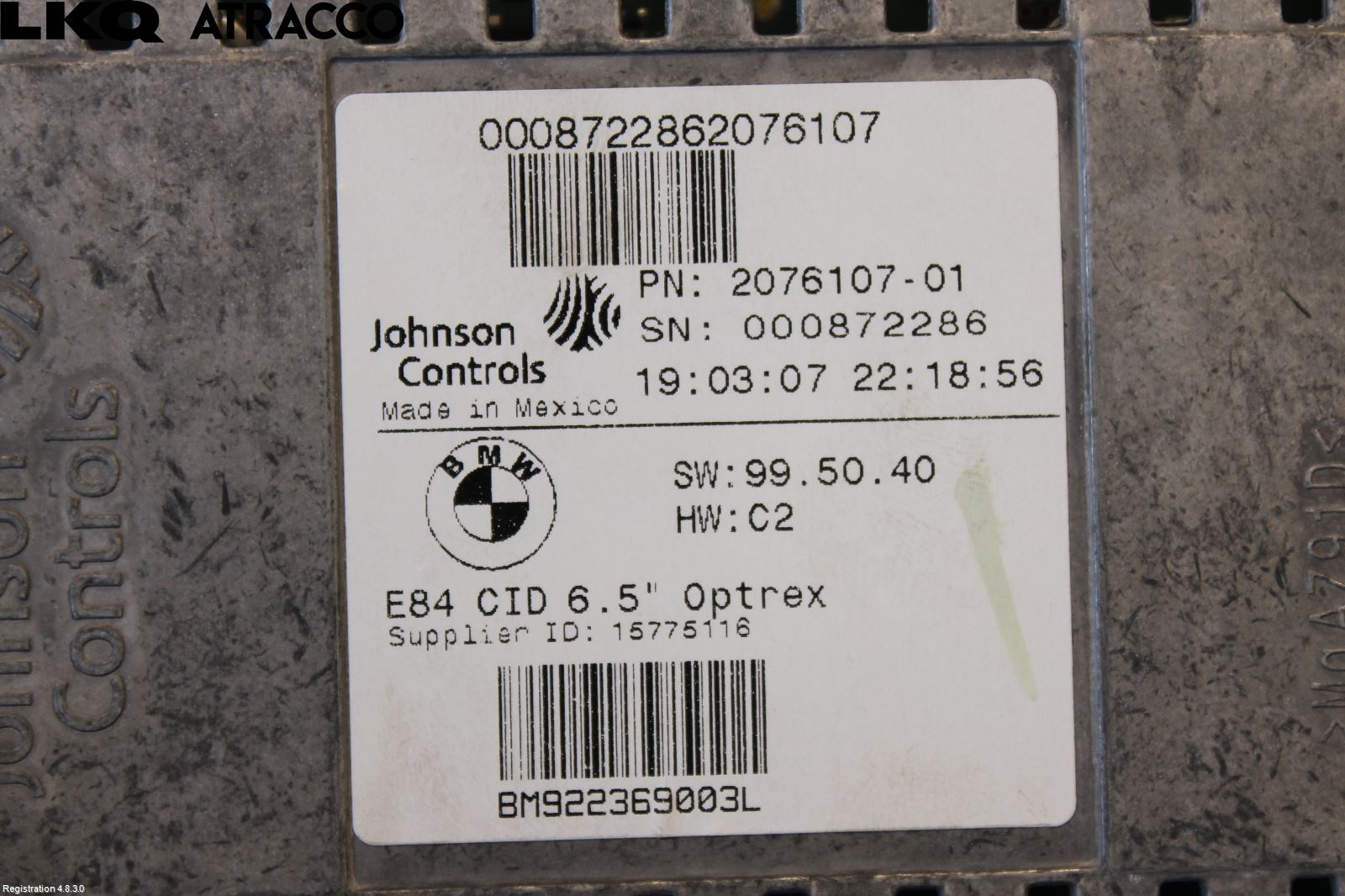 BMW X1 E84 10-15 Multifunktionsdisplay