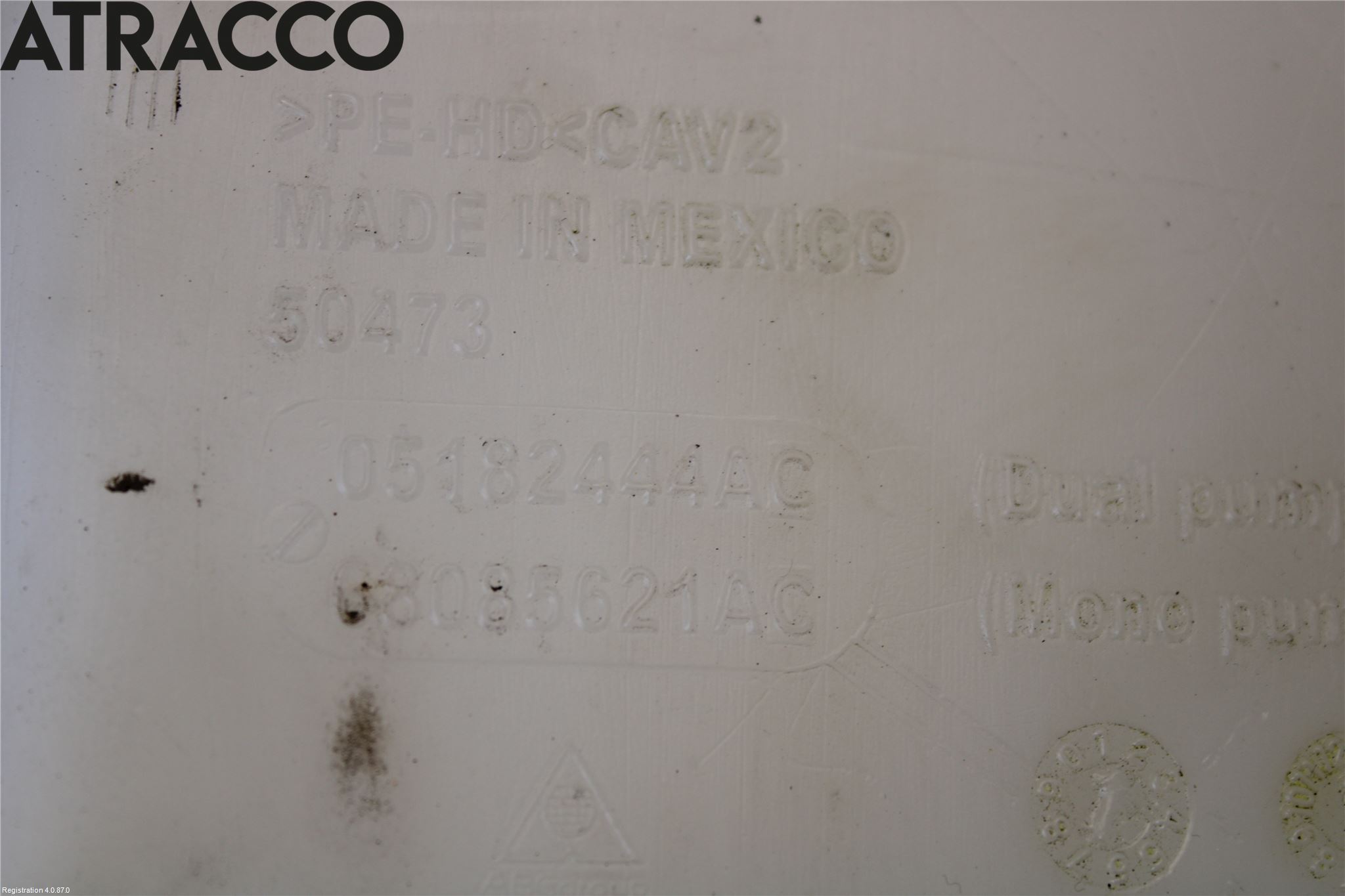 Fiat 500 07- Spylerbeholder Frontrute