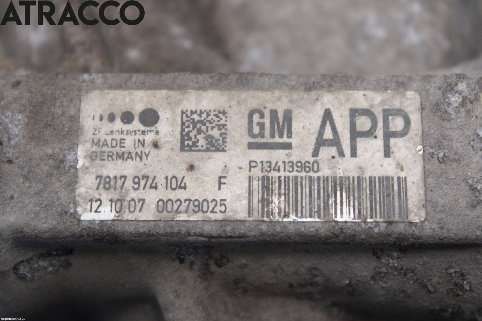 Opel ZAFIRA C 12-19 Servo Snekke - Tannstang