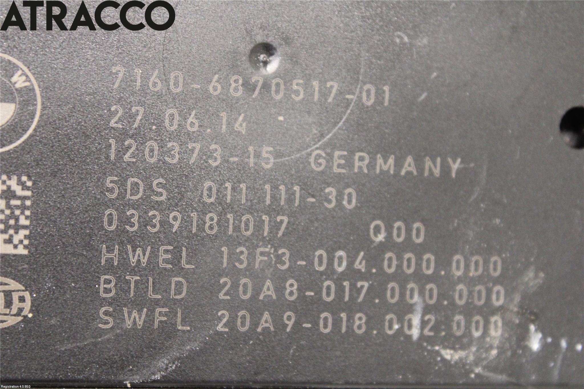 BMW 5 F10/F11/F18 09-17 Styreenhet Tilhengerfeste