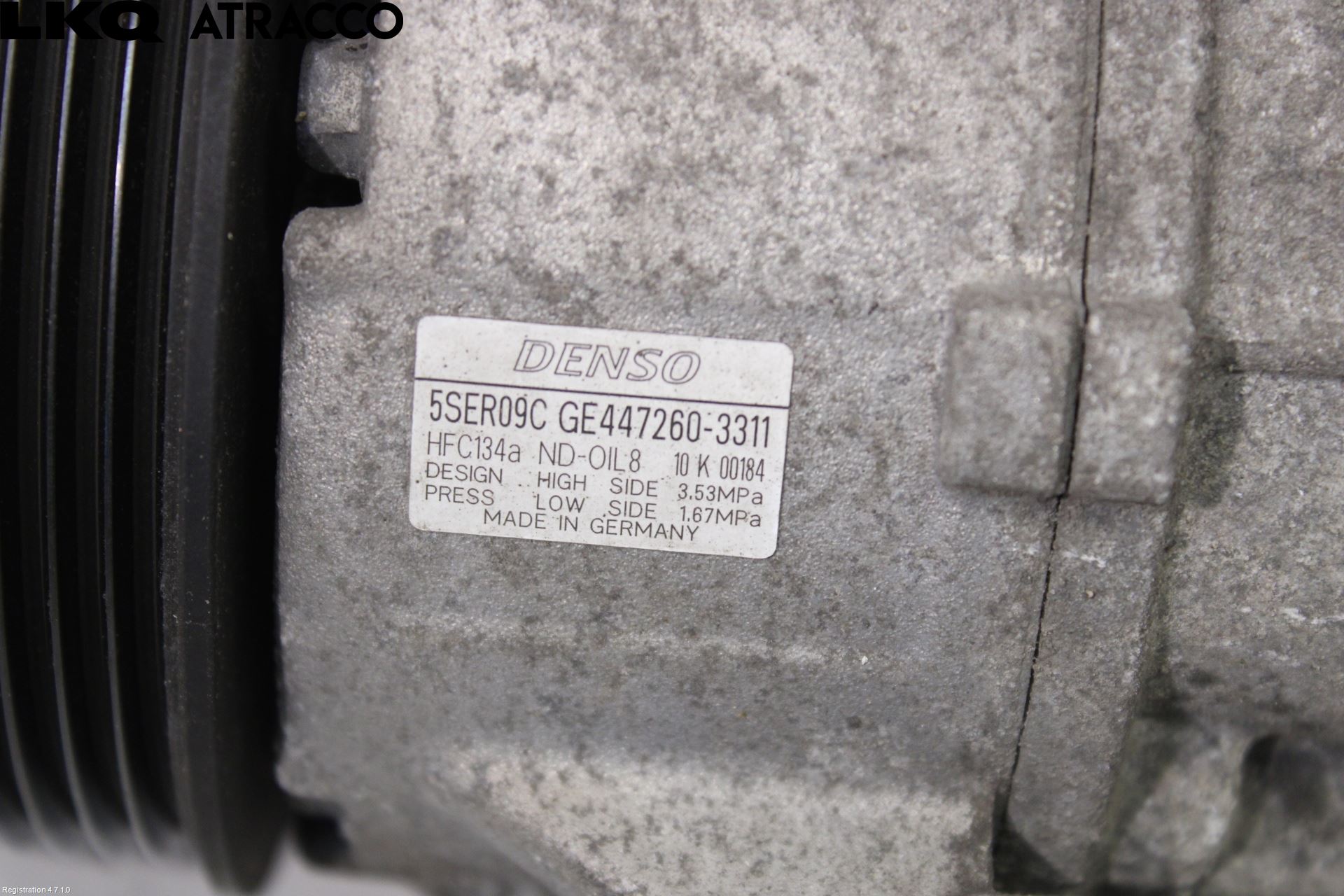 Toyota YARIS XP90 06-11 Varme Ac Kompressor