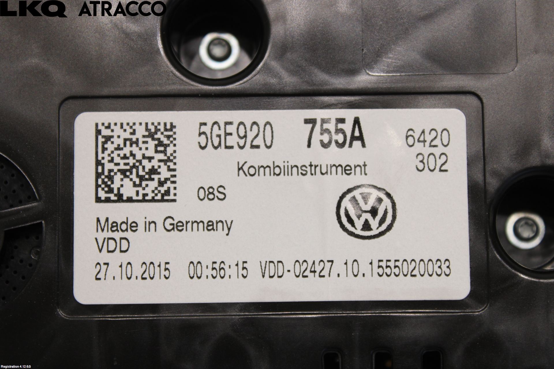Volkswagen VW GOLF / E-GOLF VII 13-20 Instr Kombinert