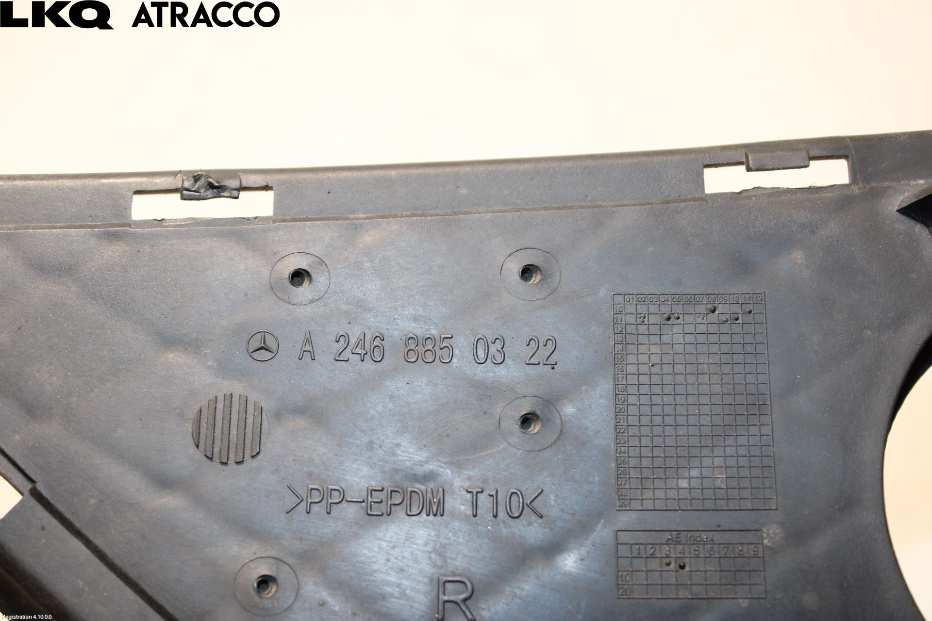 Mercedes-Benz MB B-KLASS (W246/W242) 12-19 Frontlykt Kurve-Tåkelys Ramme