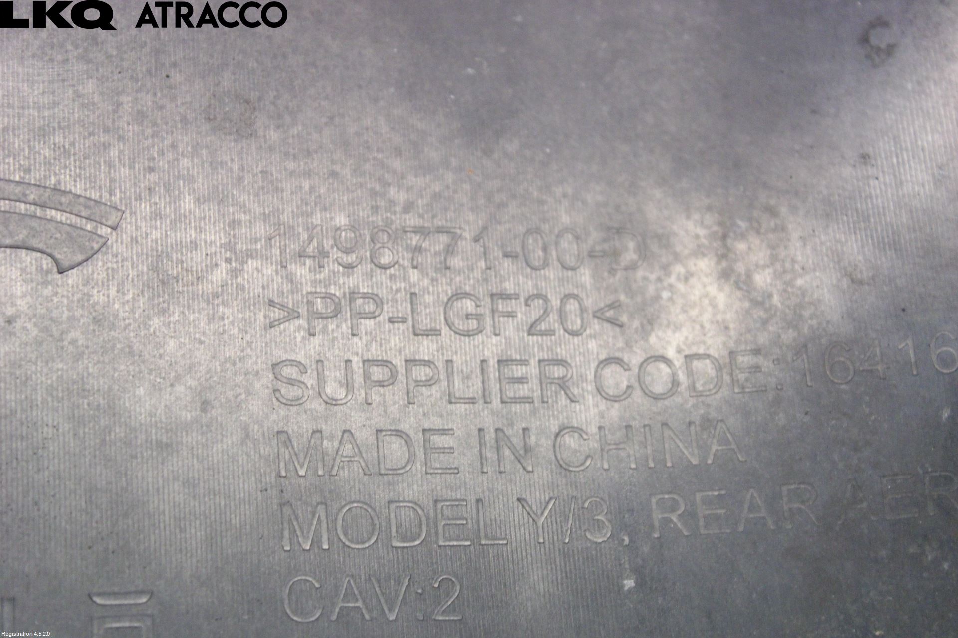 Tesla MODEL 3 17- Bunnplate U Motor-Gear-Dørk